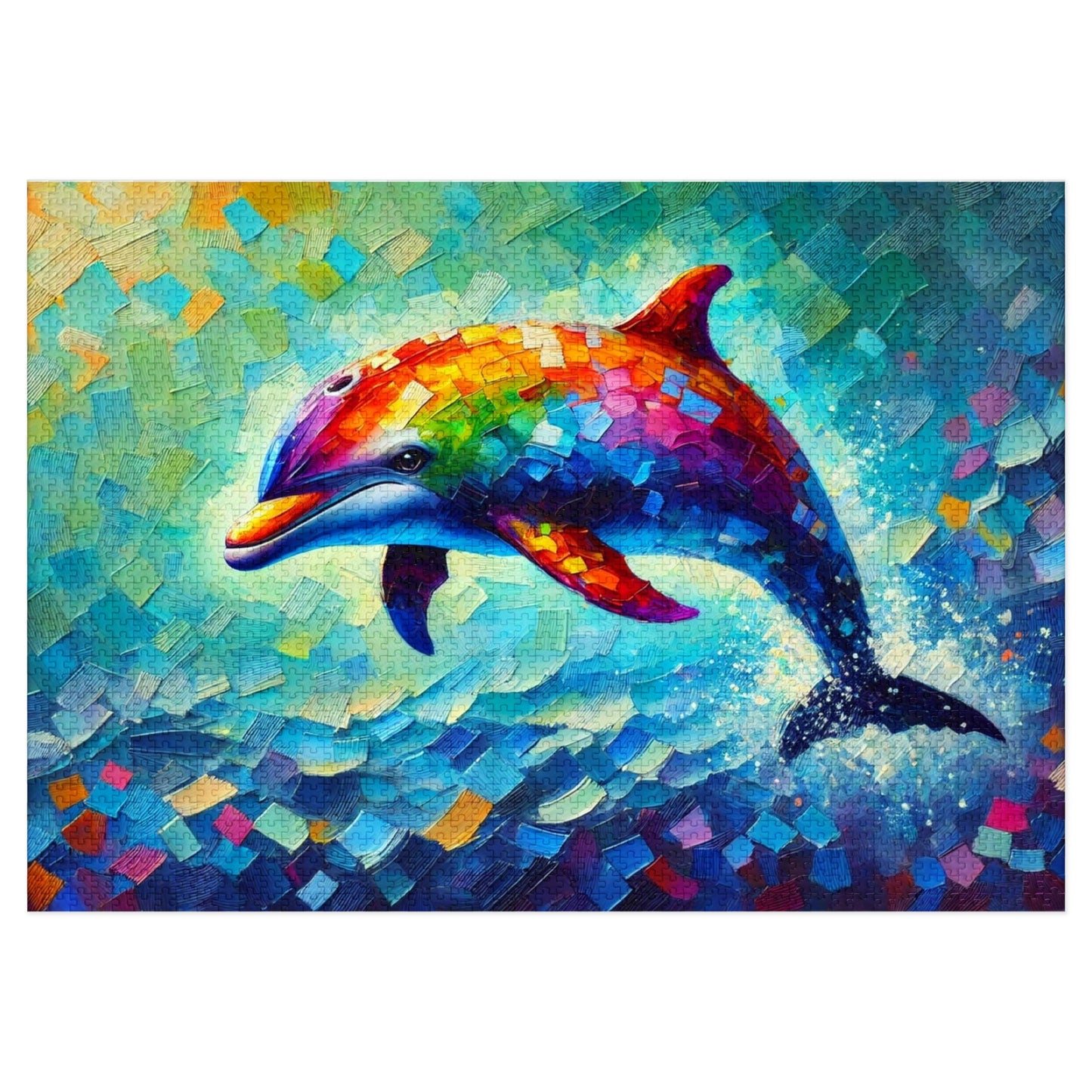 Rainbow Wave: The Joyful Leap of the Dolphin