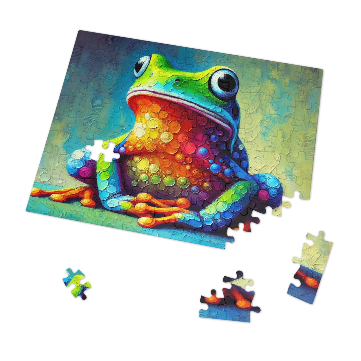 Rainbow Tree Frog: A Bubble Symphony