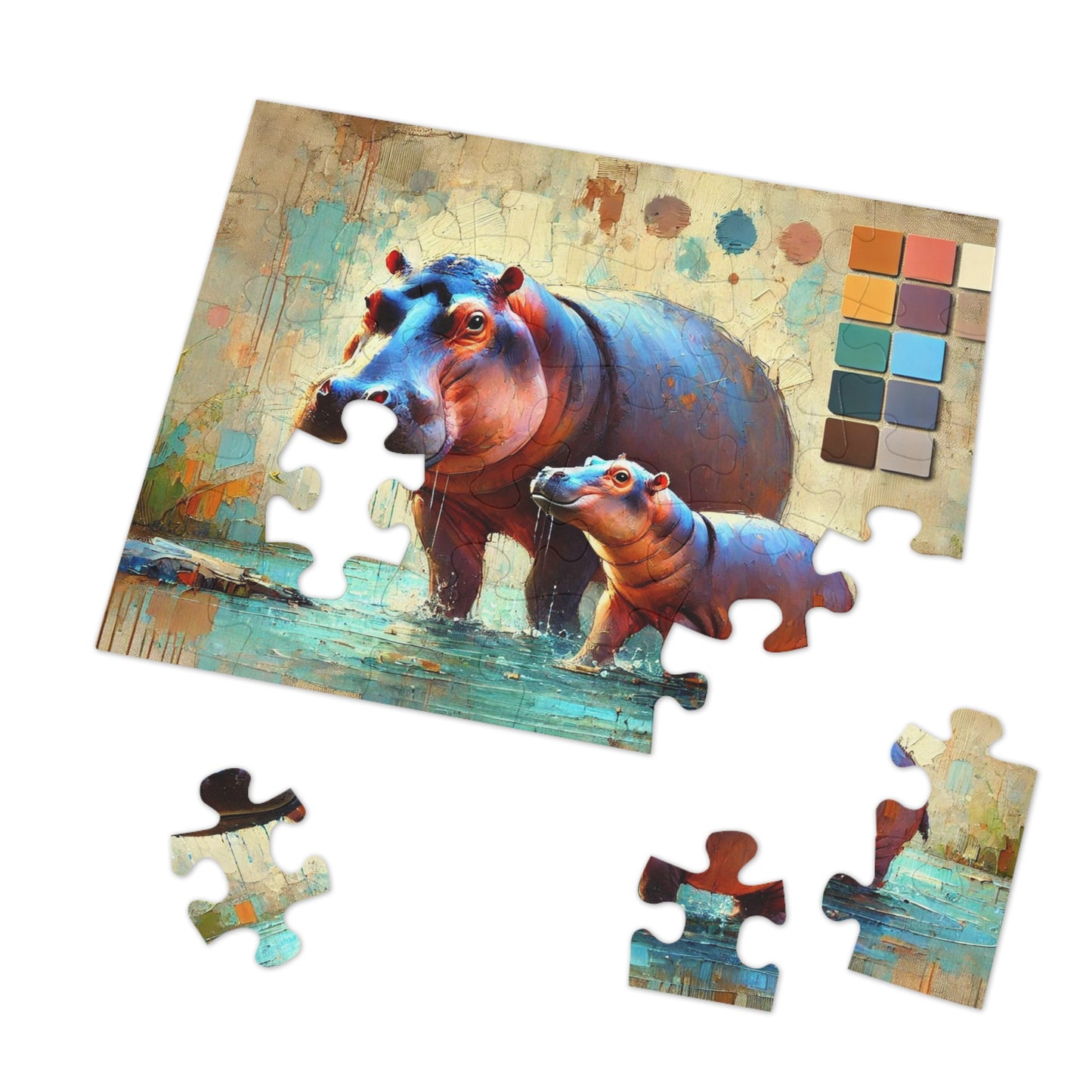 A Hippo Duo: In the Heart of the Wetlands
