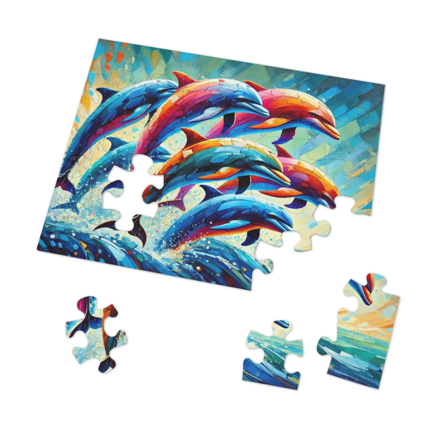 Rainbow Dolphins: A Dance of Ocean Prisma