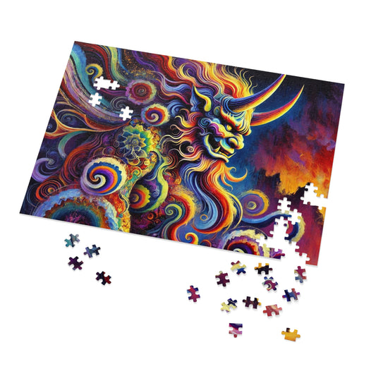 Demon's Rhapsody: A Symphony of Flames and Swirls