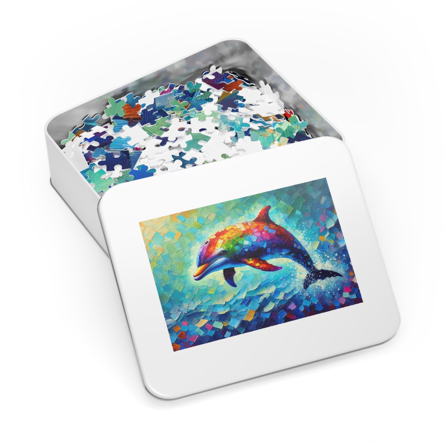 Rainbow Wave: The Joyful Leap of the Dolphin