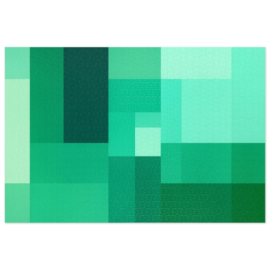 Tiffany Window Sonata: Quiet Geometry in Green