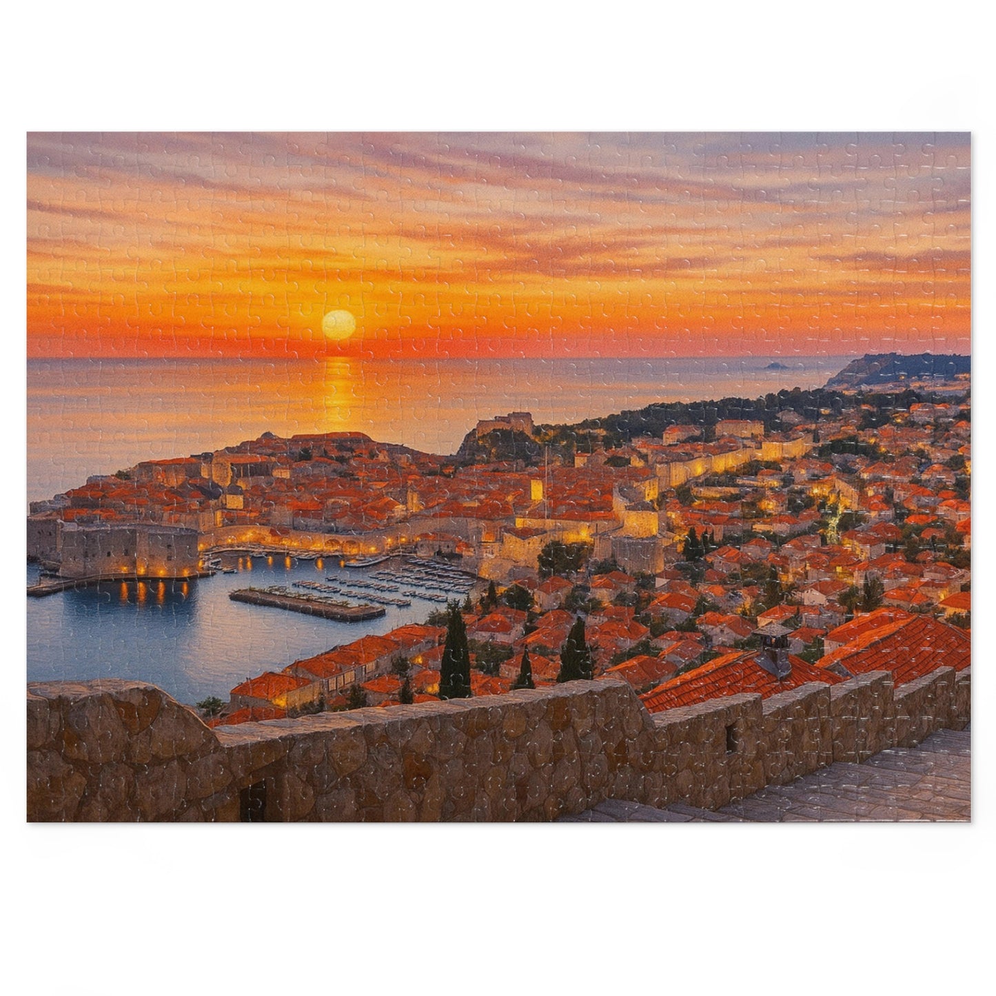 Amber Dusk Over Dubrovnik