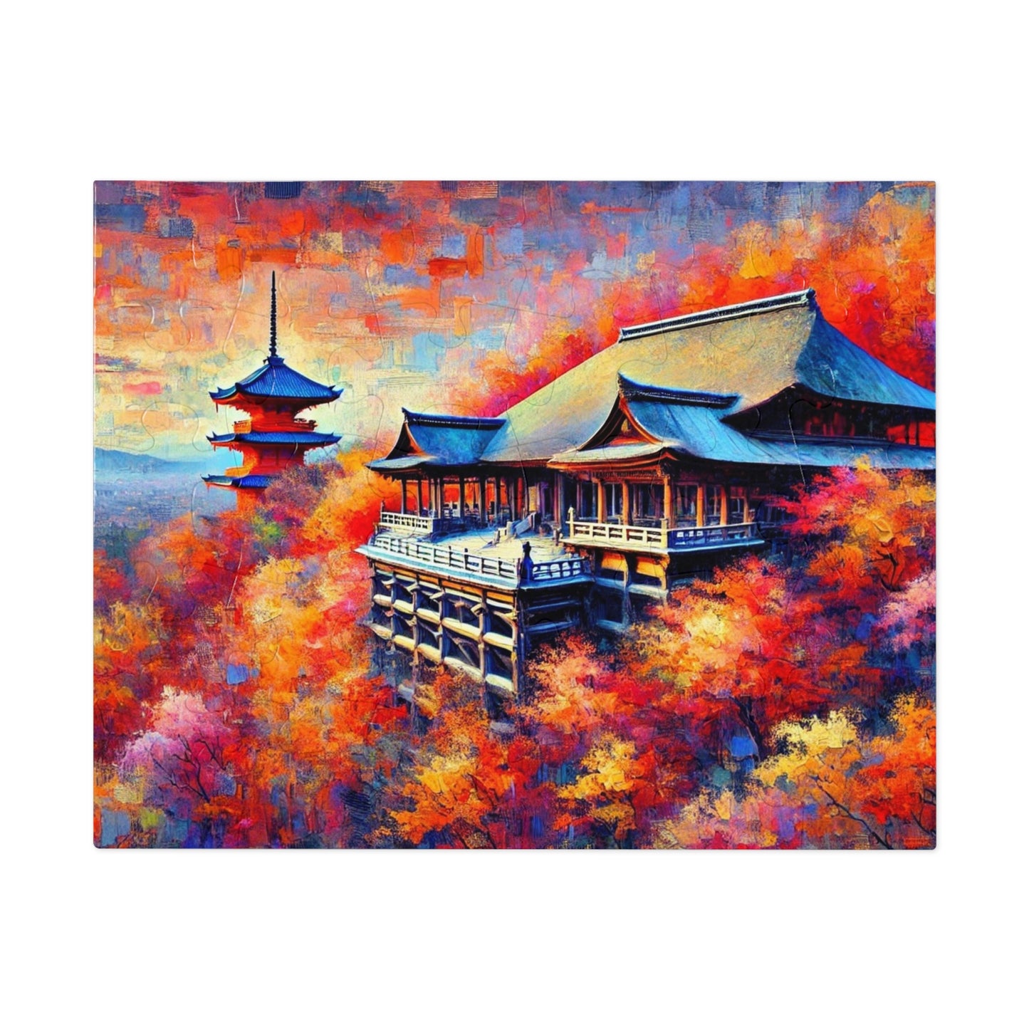 Kiyomizu Temple: Autumn's Painted Symphony