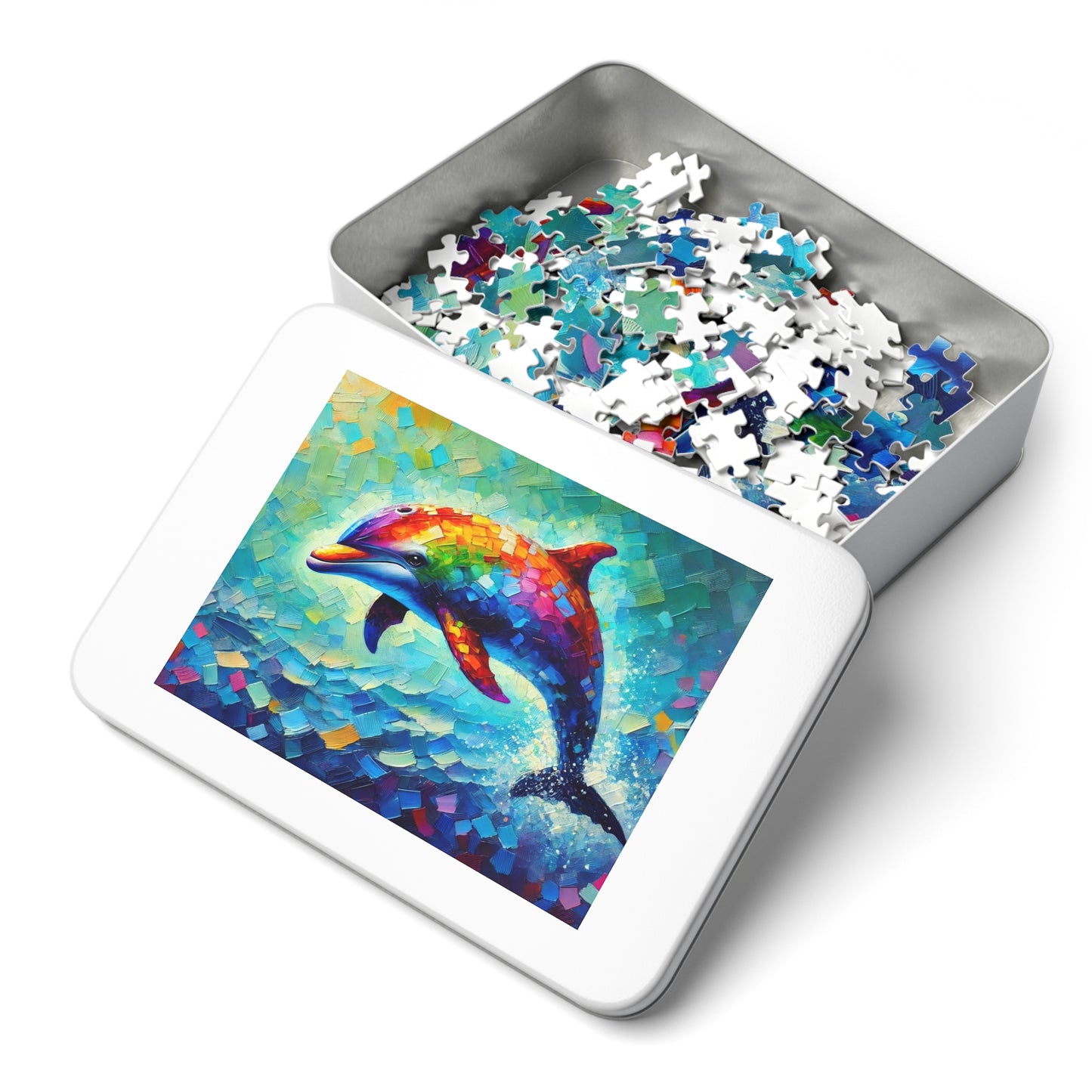 Rainbow Wave: The Joyful Leap of the Dolphin