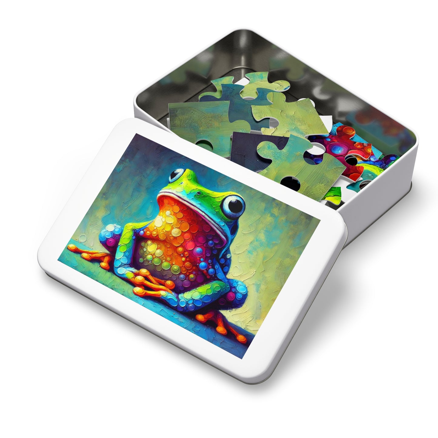 Rainbow Tree Frog: A Bubble Symphony