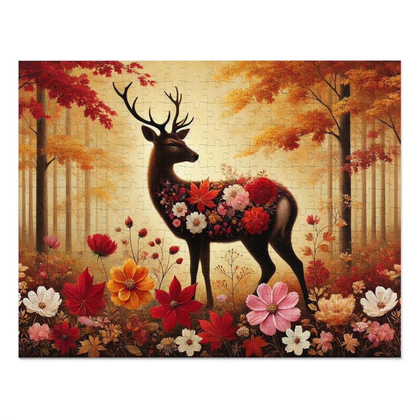 The Autumn Stag: A Forest in Bloom