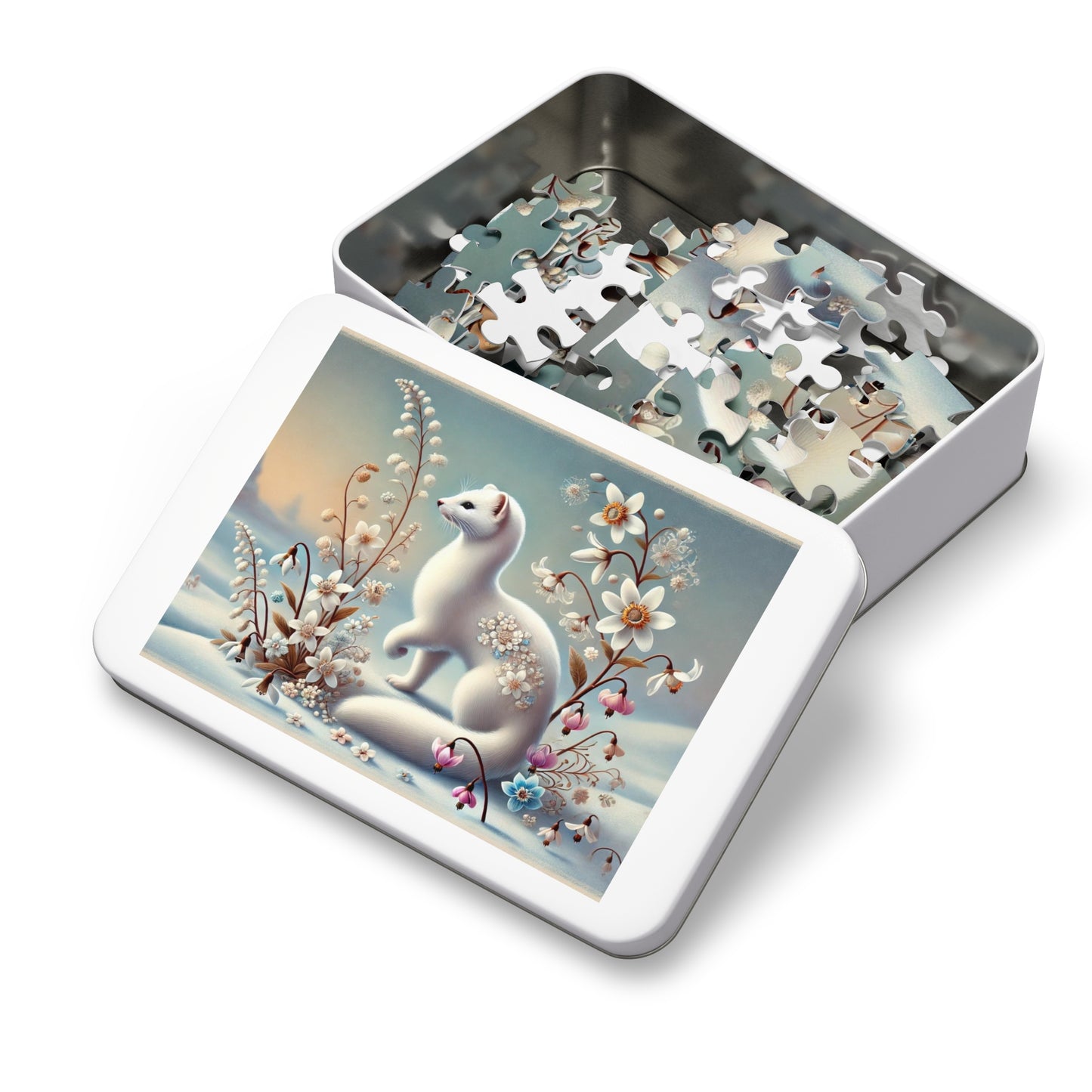 Winter Whispers: The White Weasel and the Flowers of Frost