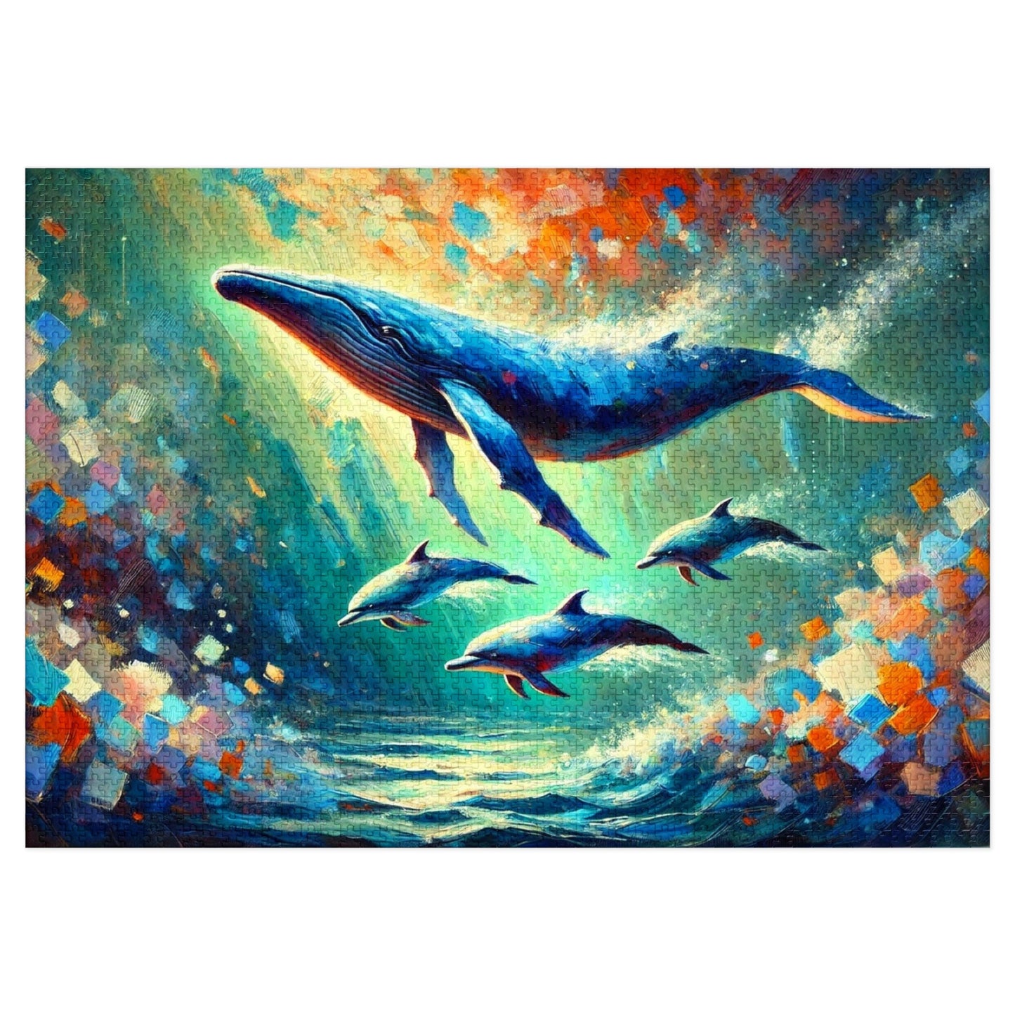 Ocean Dreams: A Whale's Ballet with Dolphins