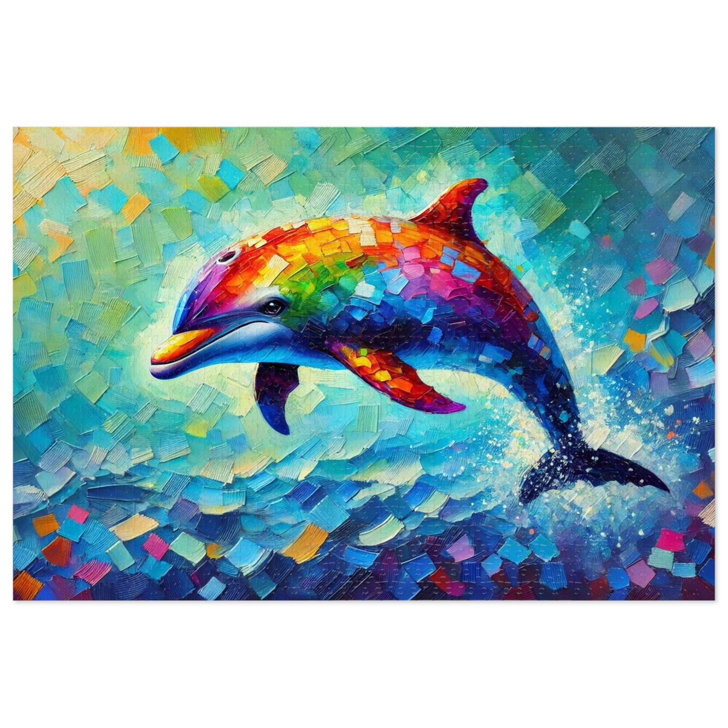 Rainbow Wave: The Joyful Leap of the Dolphin