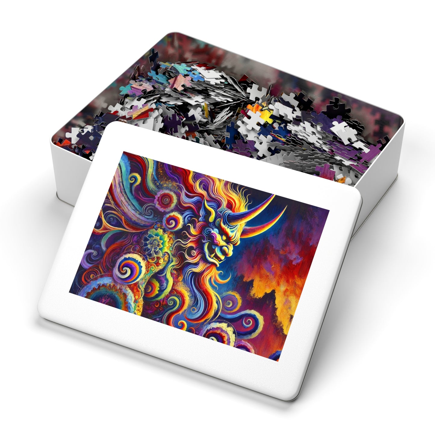 Demon's Rhapsody: A Symphony of Flames and Swirls