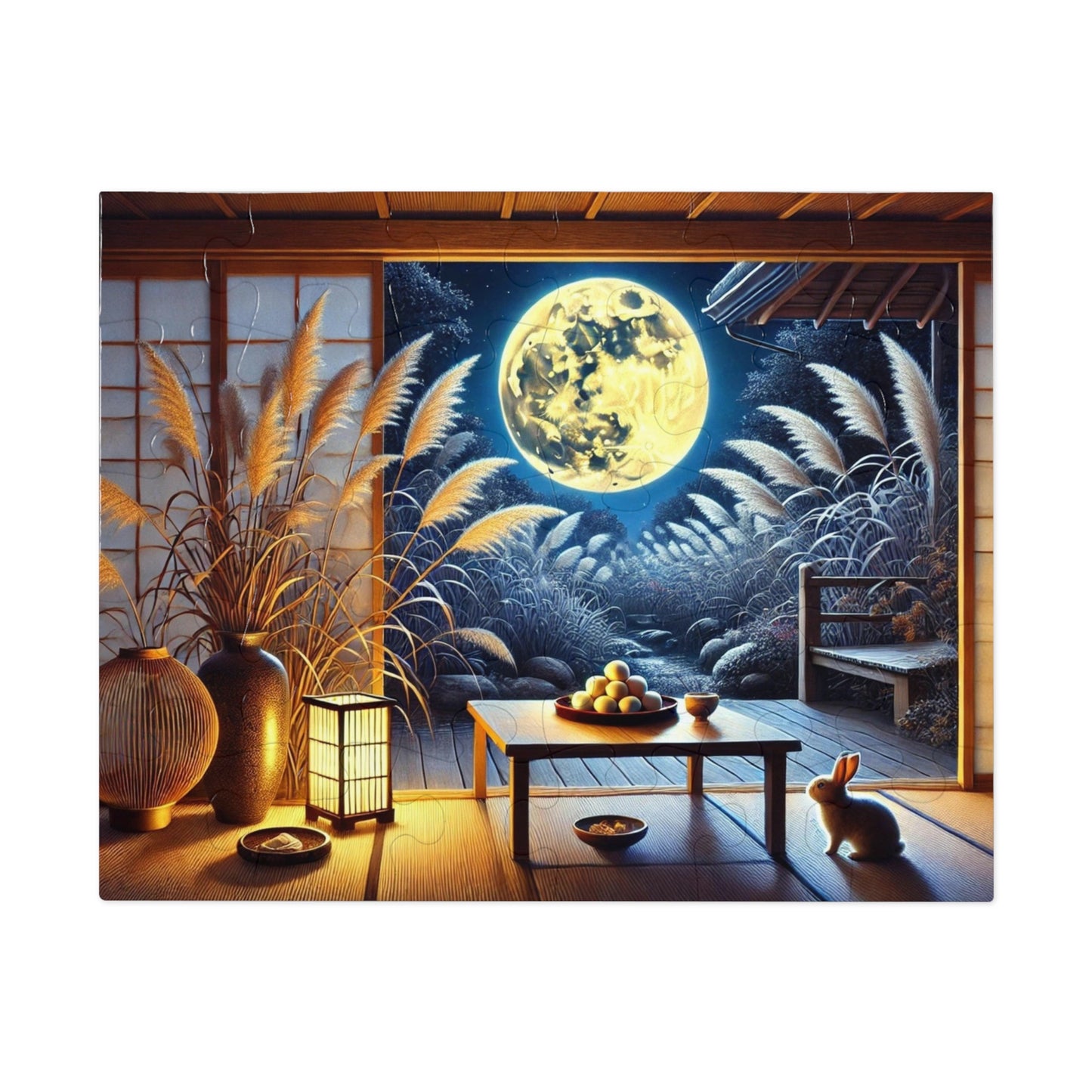 Moonlit Reverence: A Juugoya Night in Autumn Silence