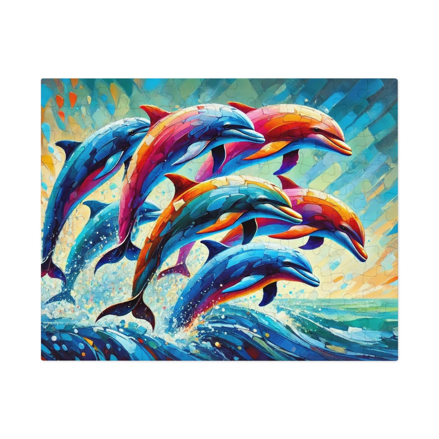 Rainbow Dolphins: A Dance of Ocean Prisma