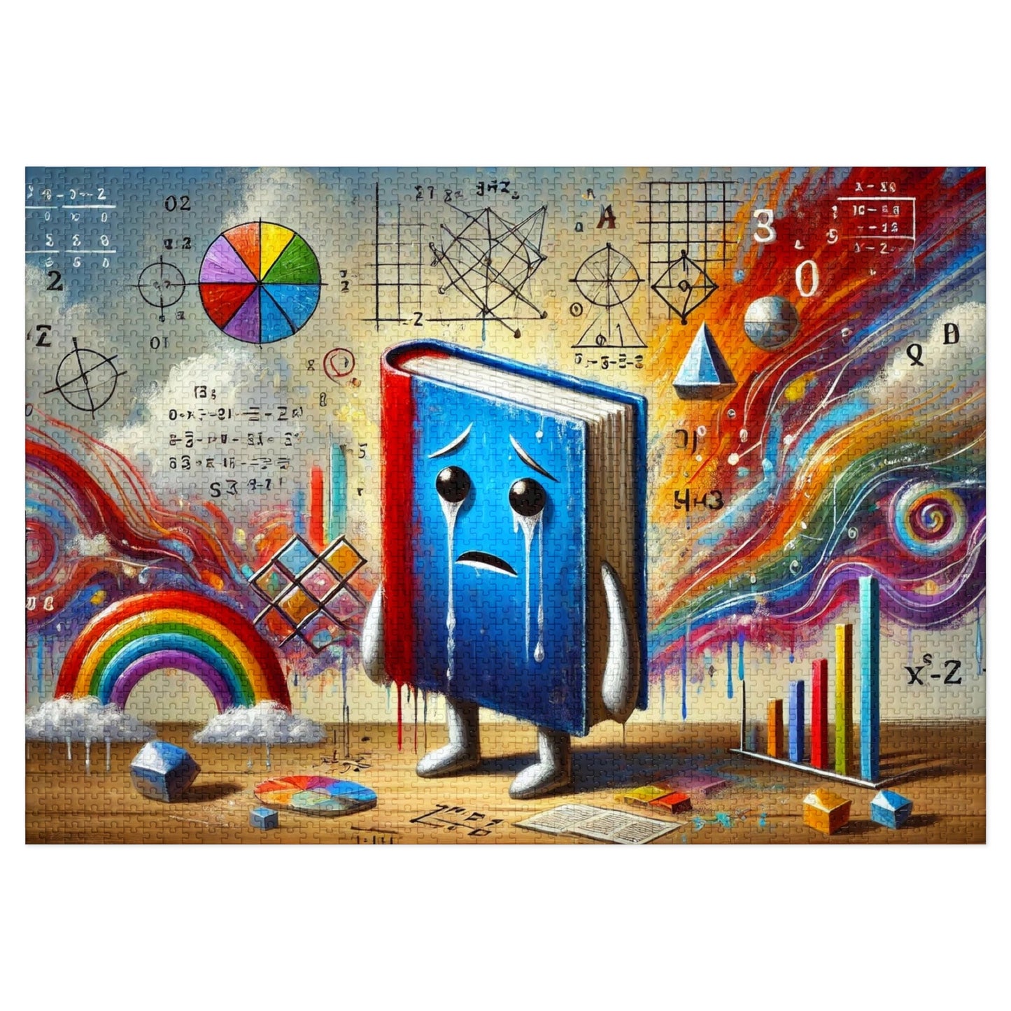 Why did the math book look sad ?
