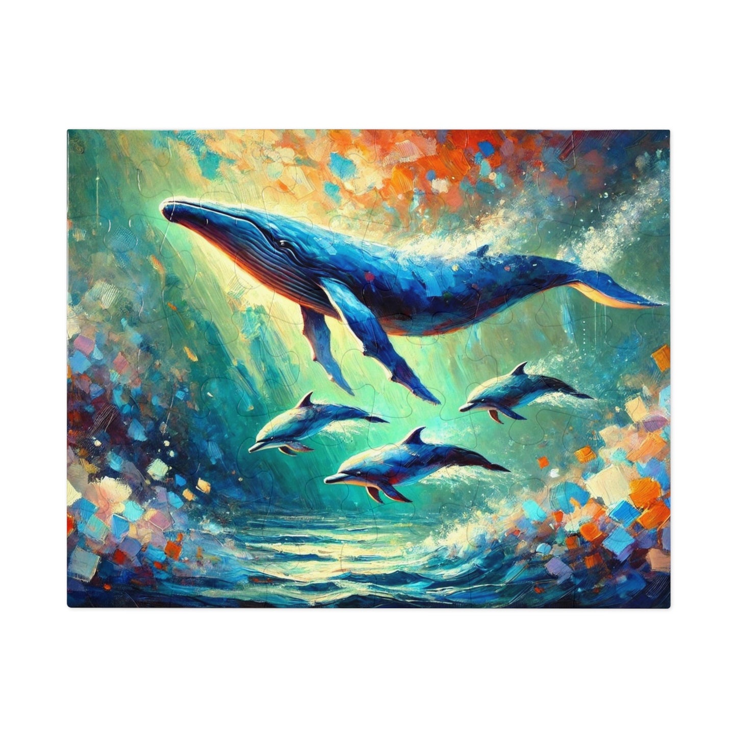 Ocean Dreams: A Whale's Ballet with Dolphins
