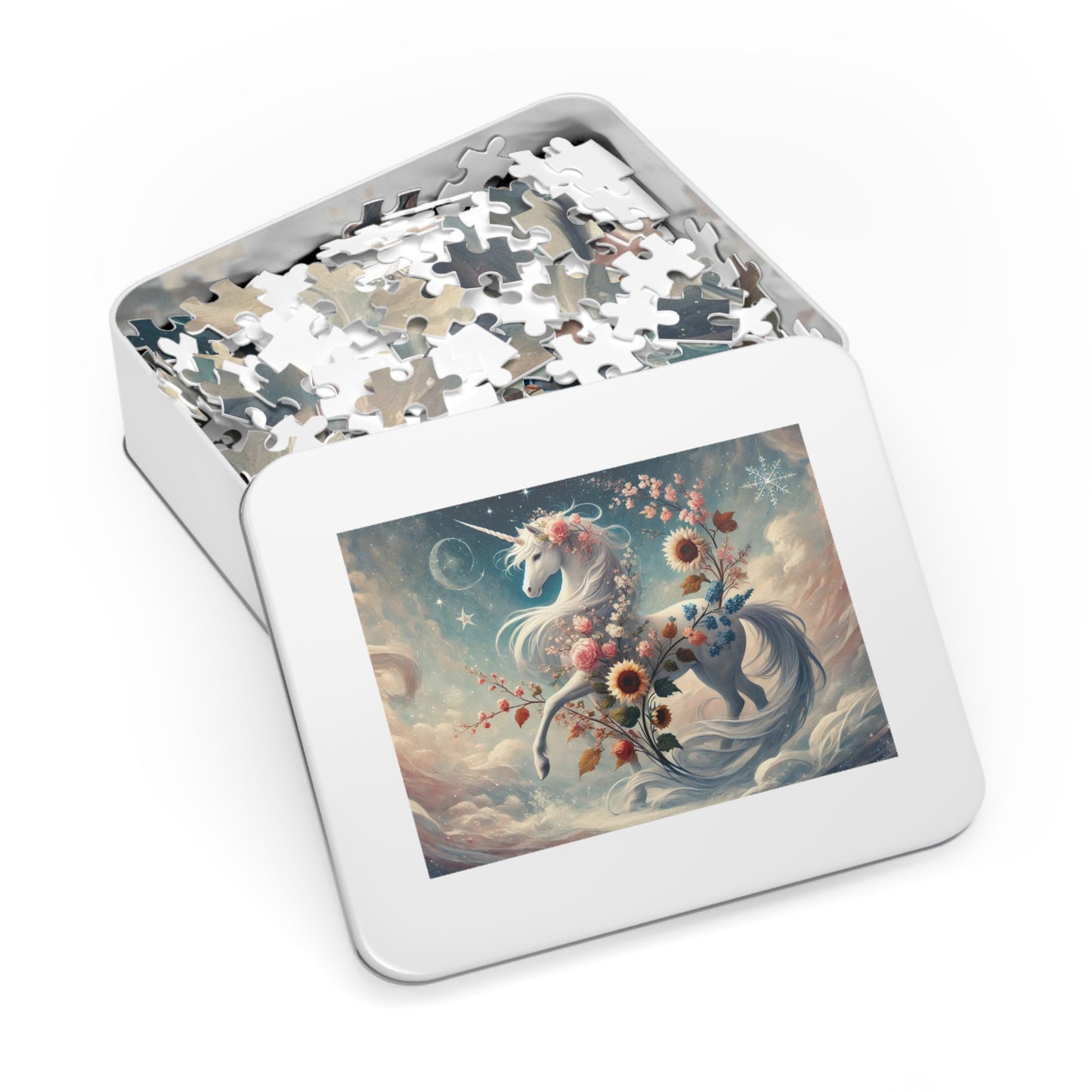 Moonlit Unicorn: A Celestial Dance Through the Seasons