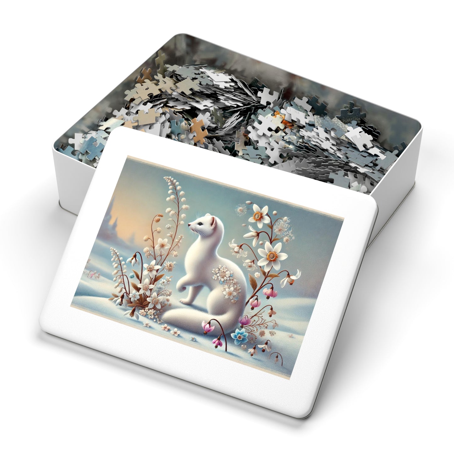 Winter Whispers: The White Weasel and the Flowers of Frost