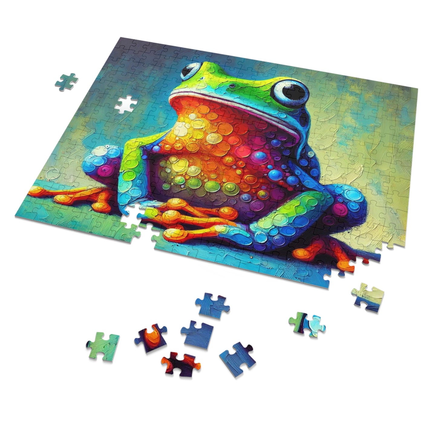 Rainbow Tree Frog: A Bubble Symphony