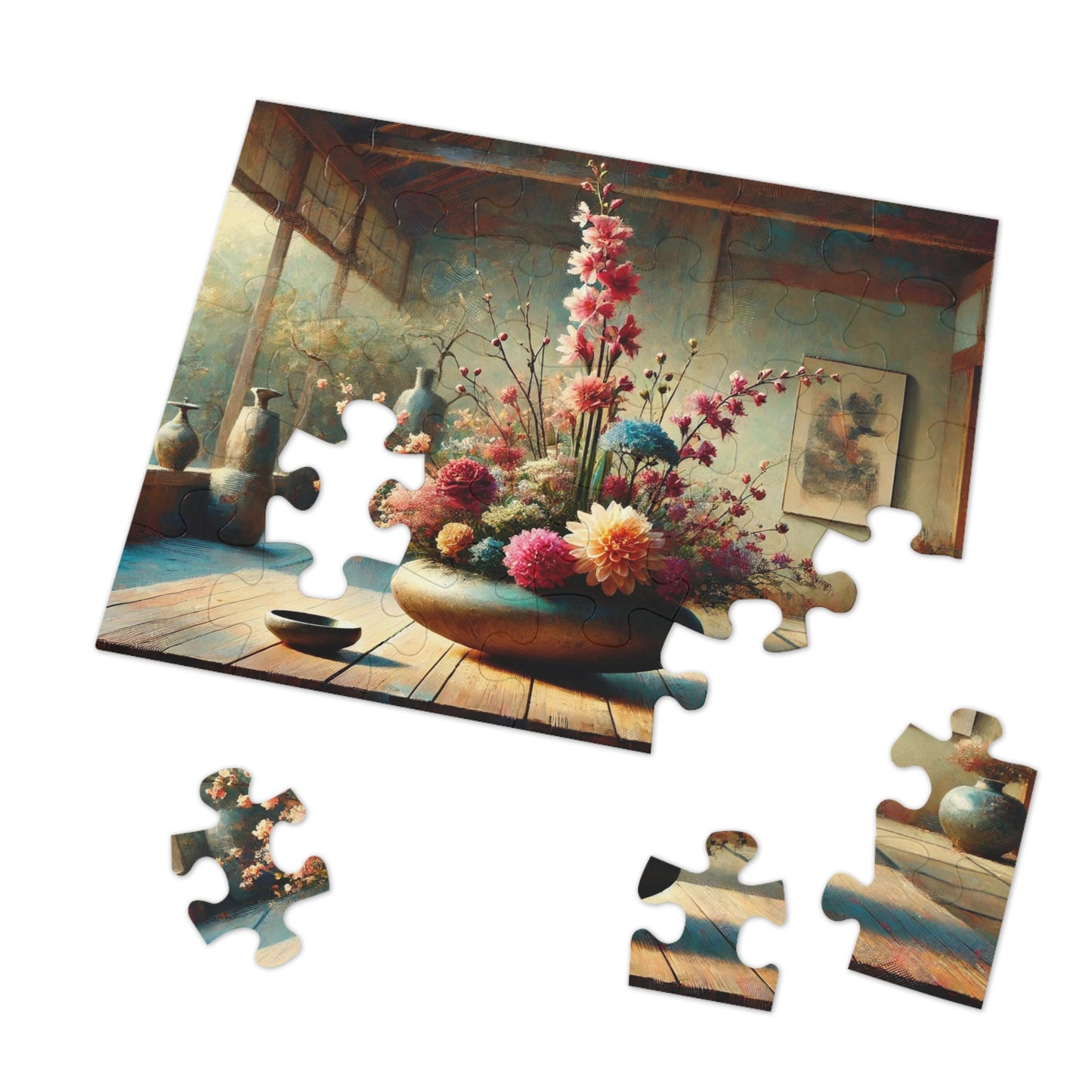 Ikebana Reverie: Harmony in Bloom – Moribana and Jiyuka Styles