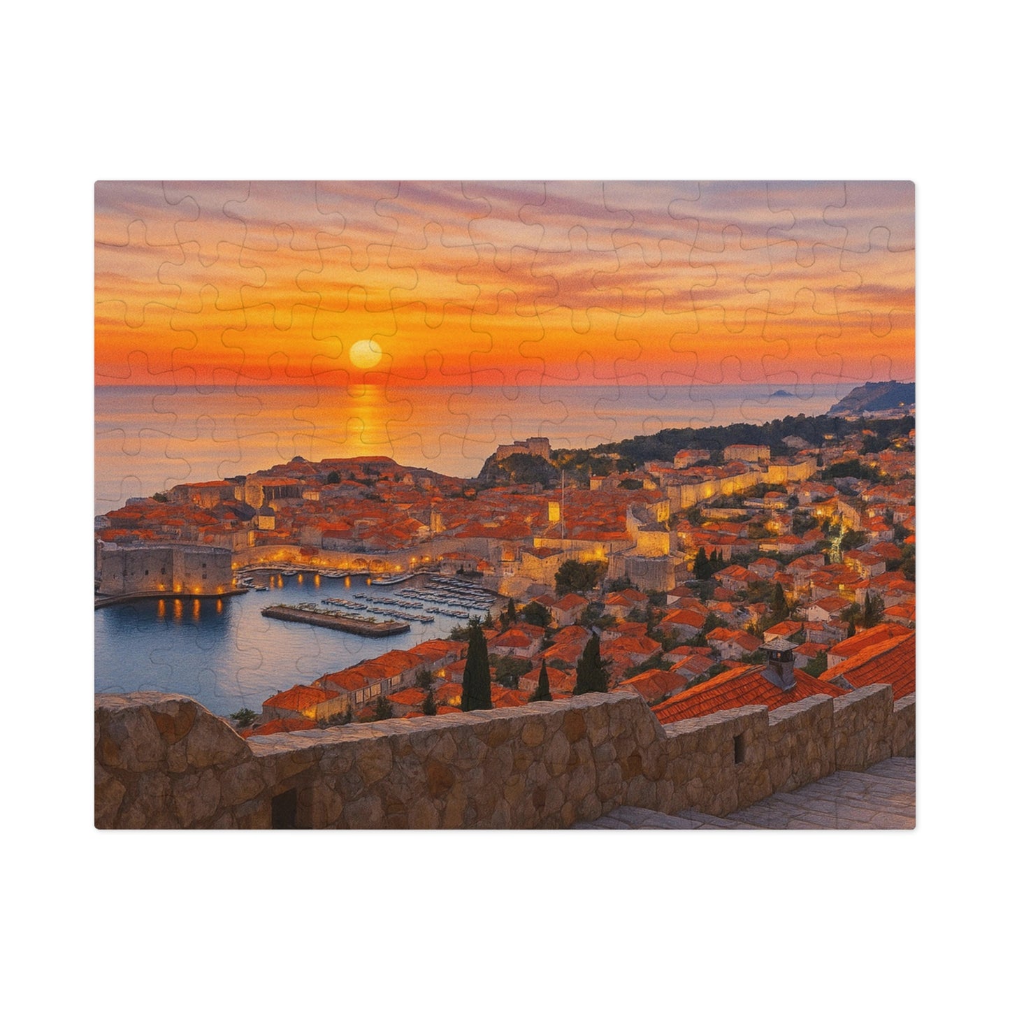 Amber Dusk Over Dubrovnik