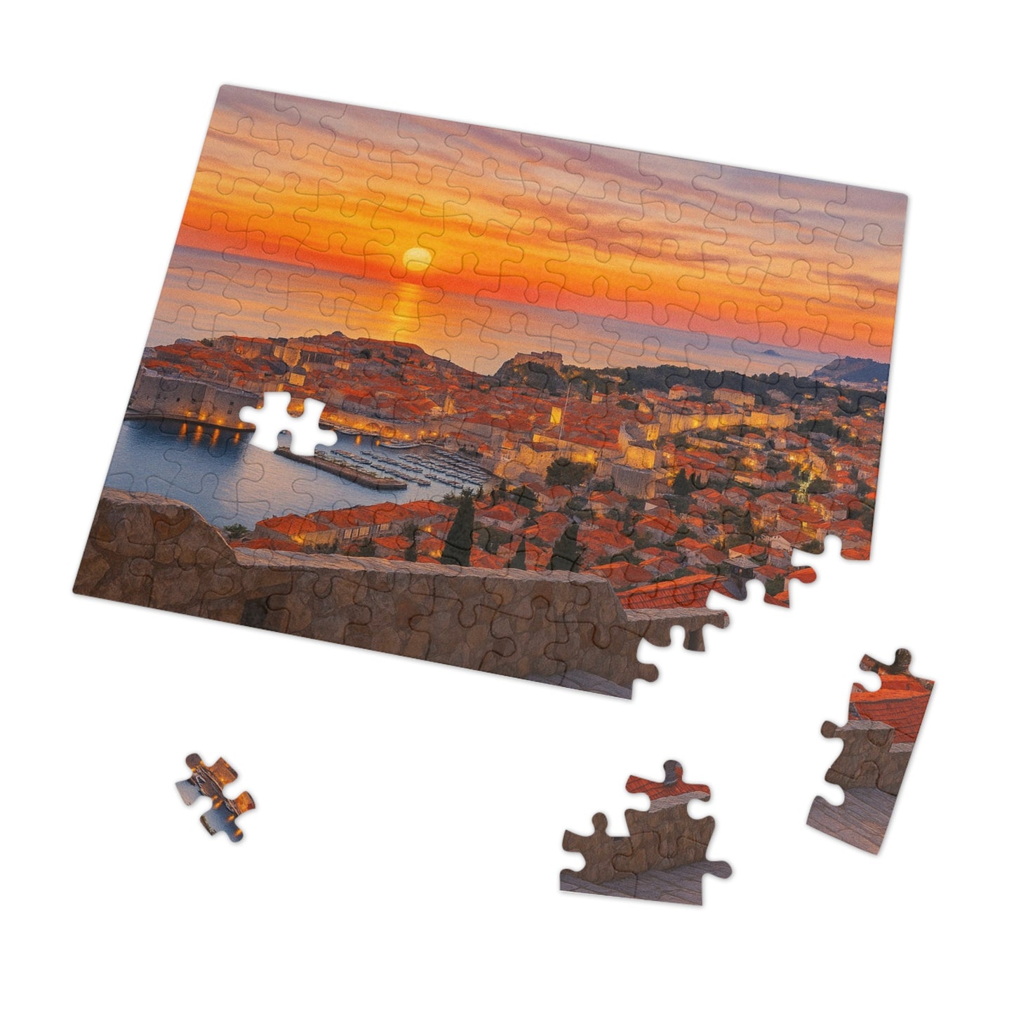 Amber Dusk Over Dubrovnik