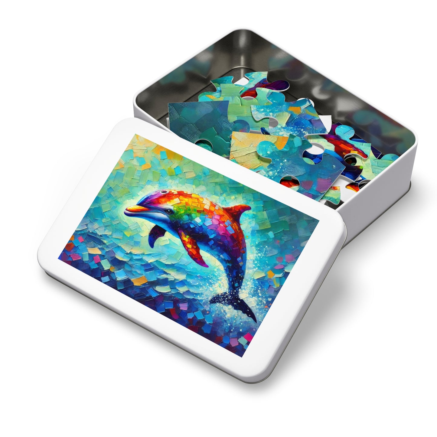 Rainbow Wave: The Joyful Leap of the Dolphin