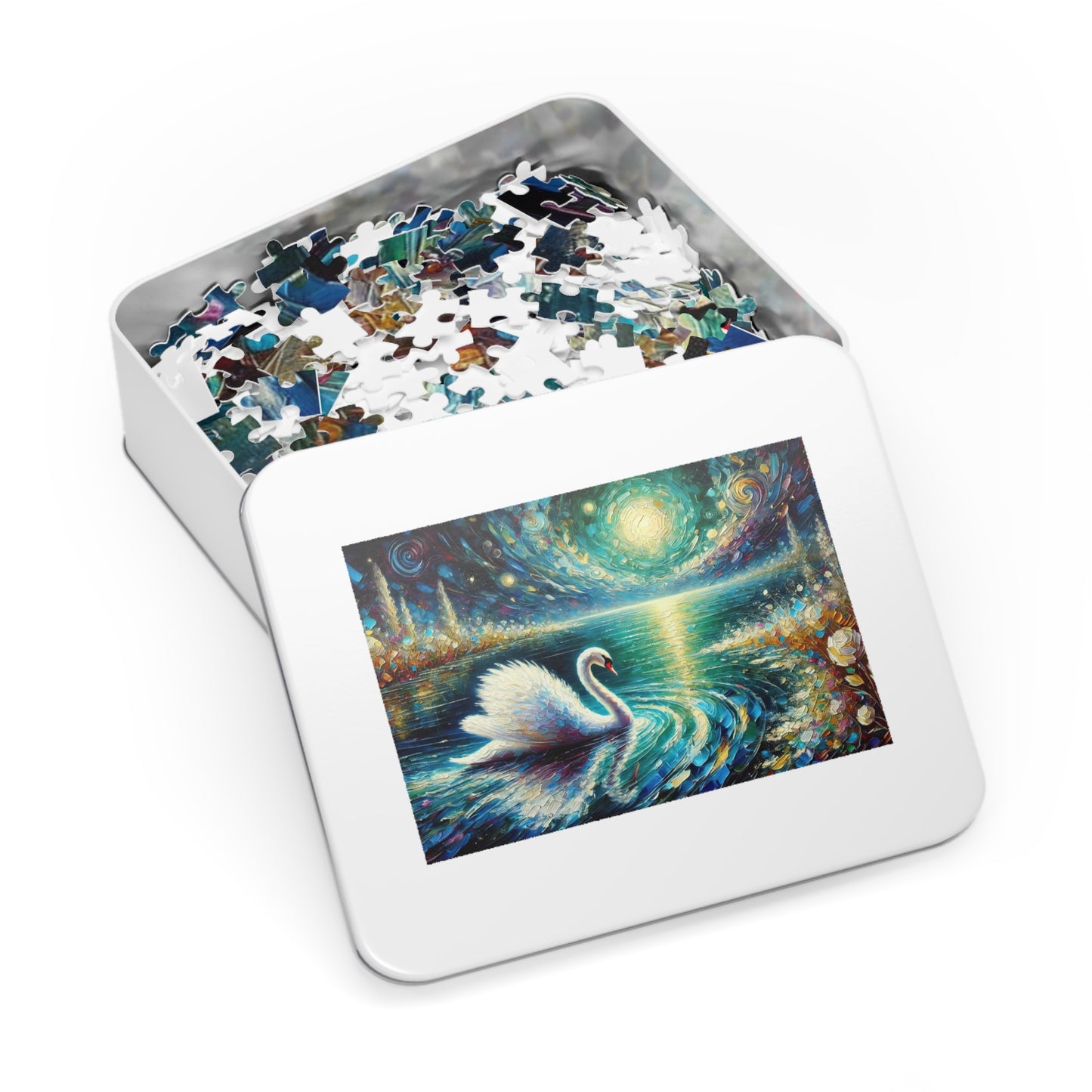 Moonlit Waters: The Grace of the Swan