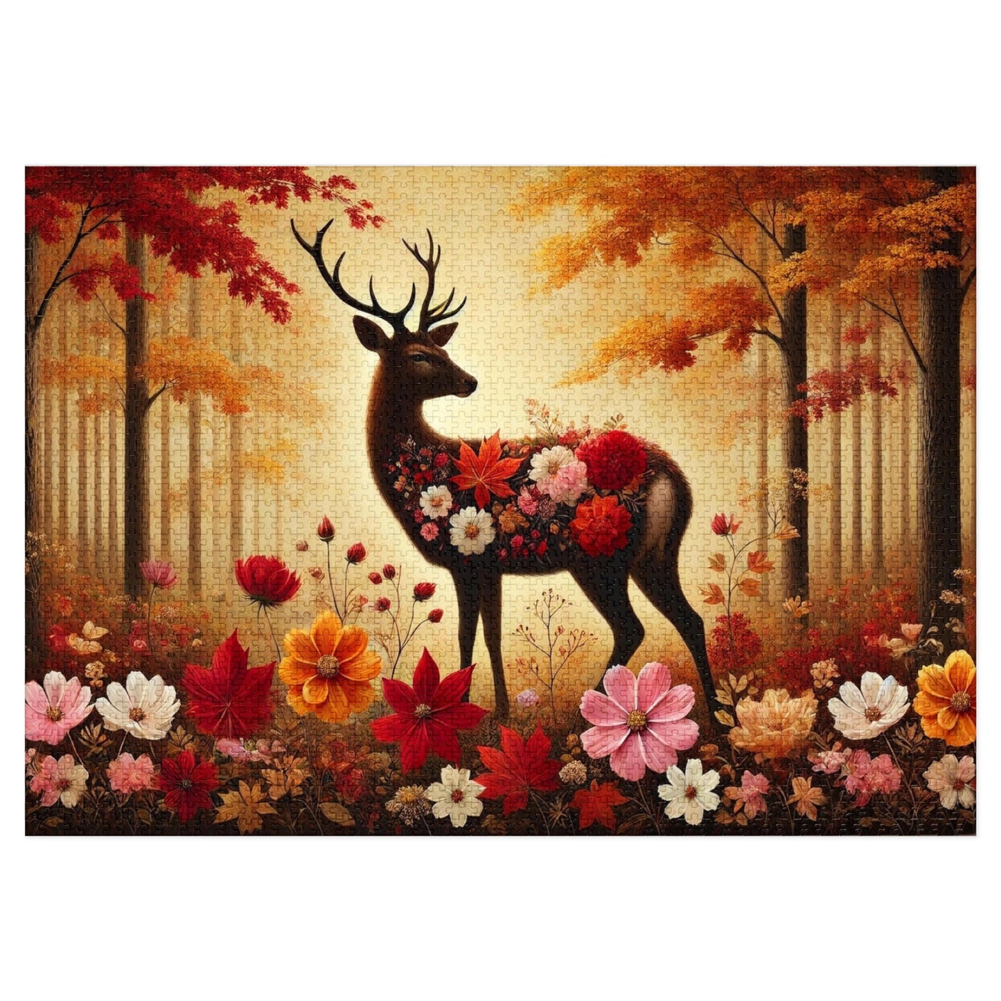 The Autumn Stag: A Forest in Bloom