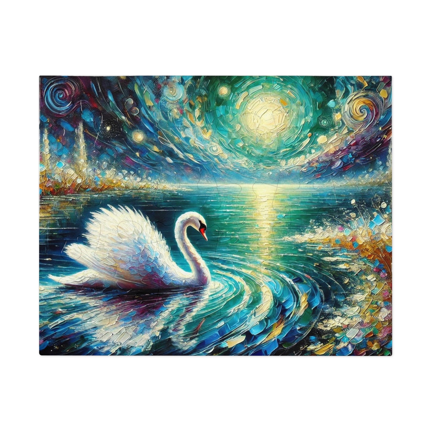 Moonlit Waters: The Grace of the Swan