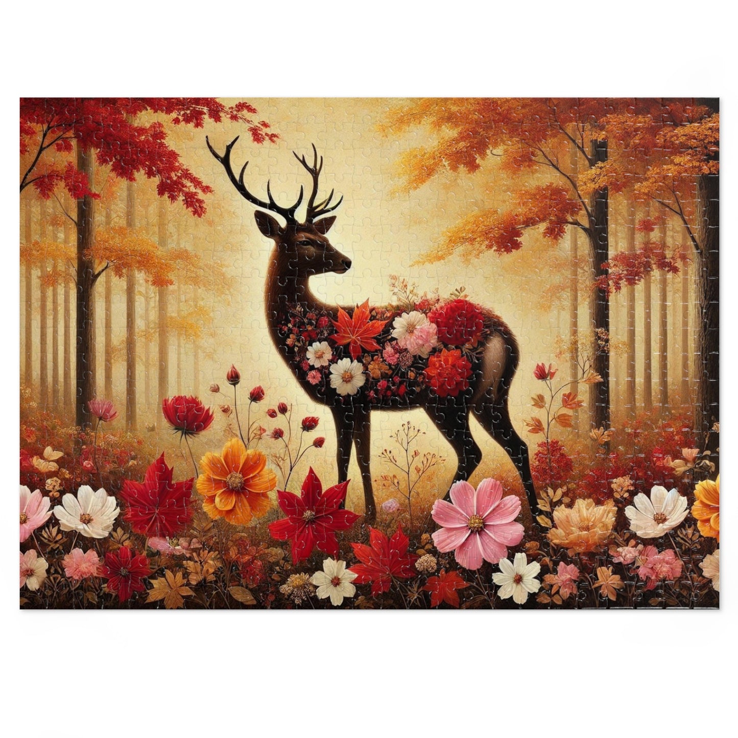 The Autumn Stag: A Forest in Bloom