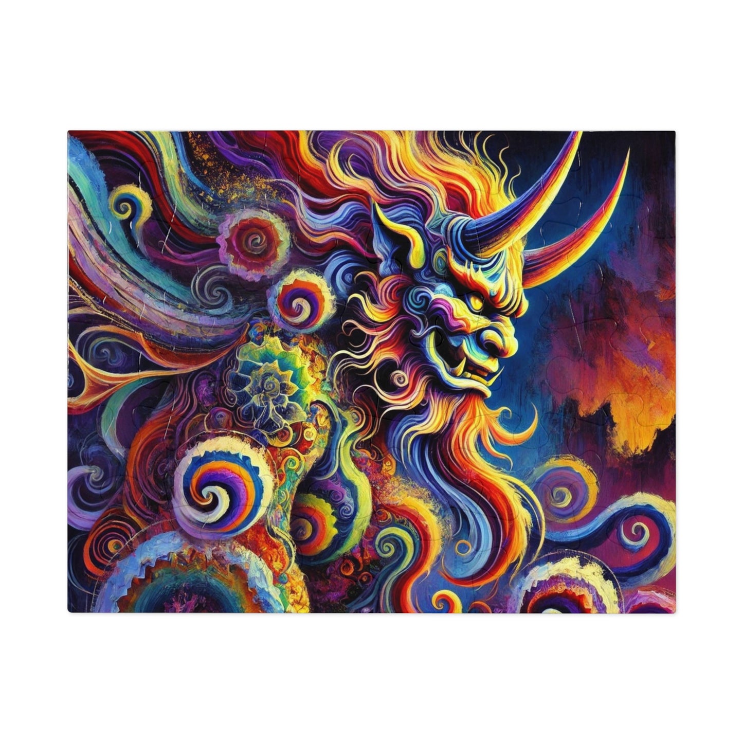 Demon's Rhapsody: A Symphony of Flames and Swirls