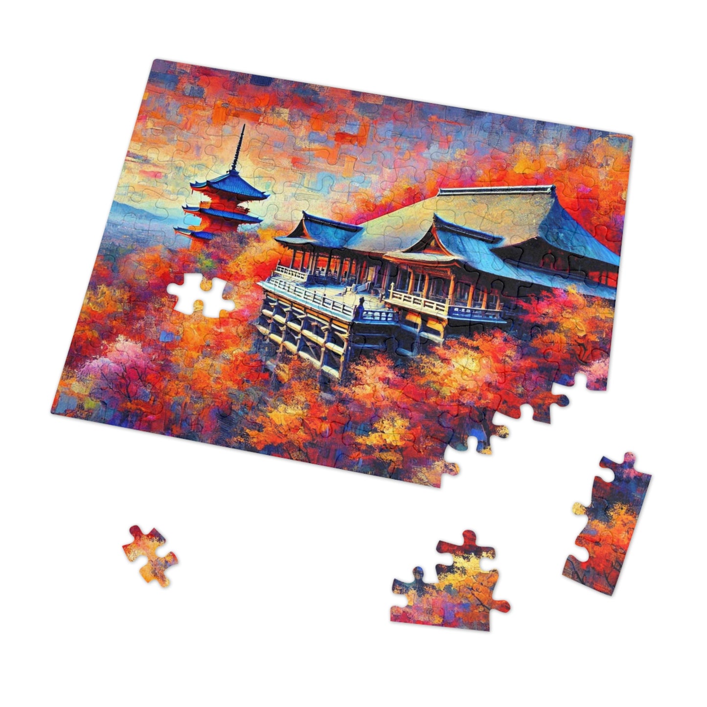 Kiyomizu Temple: Autumn's Painted Symphony