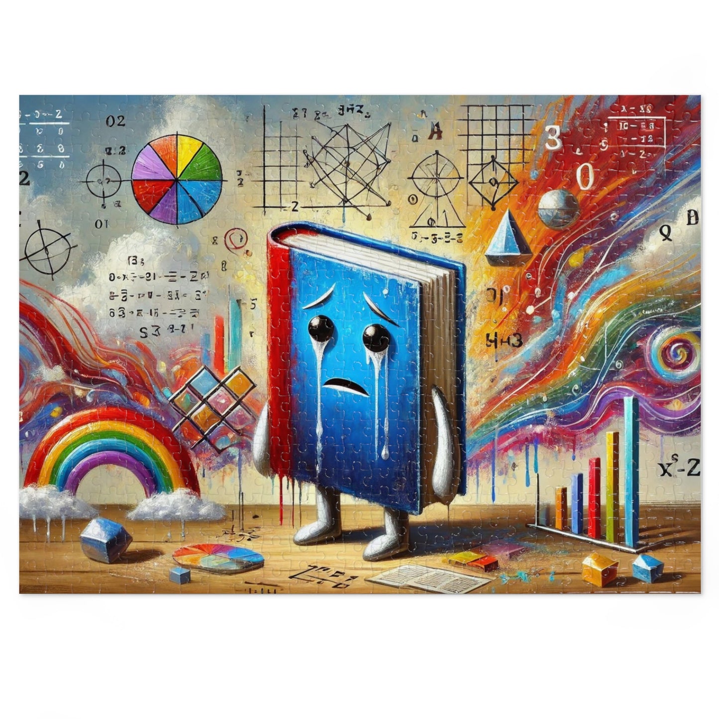 Why did the math book look sad ?