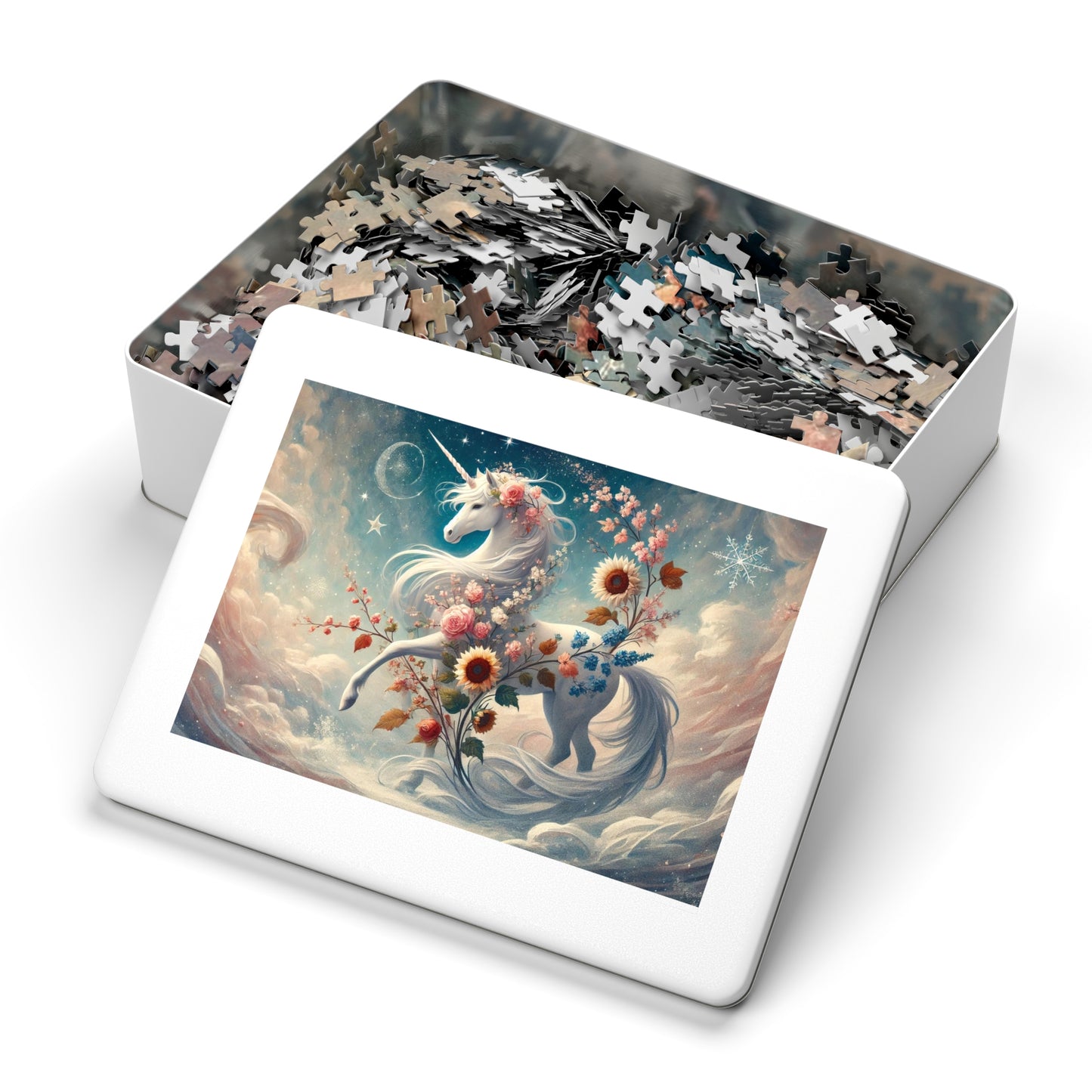 Moonlit Unicorn: A Celestial Dance Through the Seasons