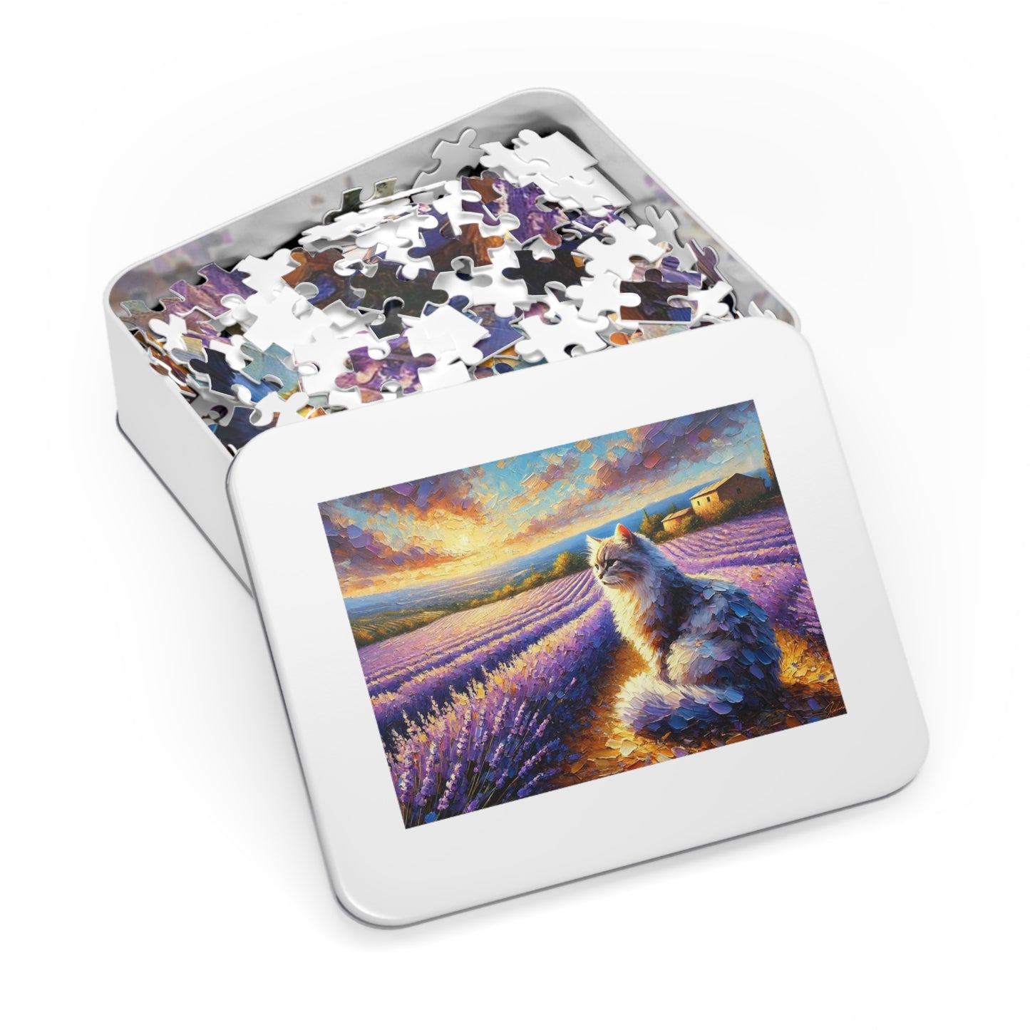 A Cat Among the Lavender Fields in Provence