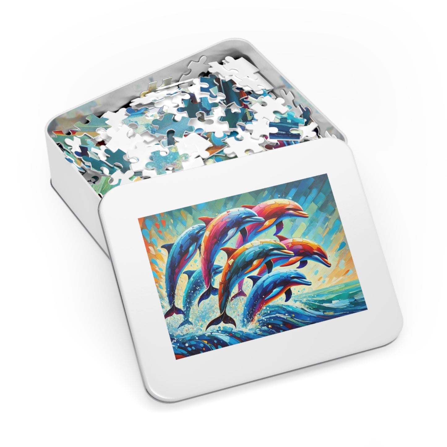 Rainbow Dolphins: A Dance of Ocean Prisma