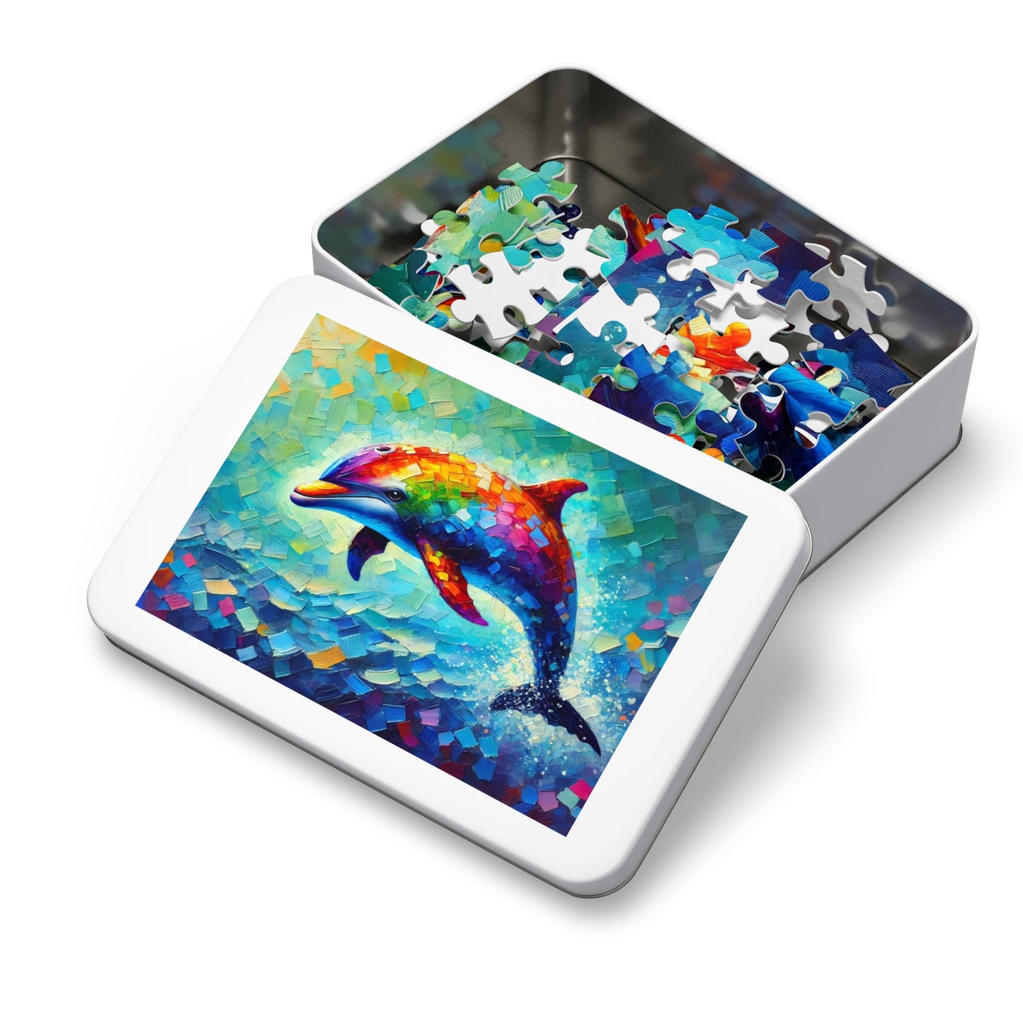 Rainbow Wave: The Joyful Leap of the Dolphin