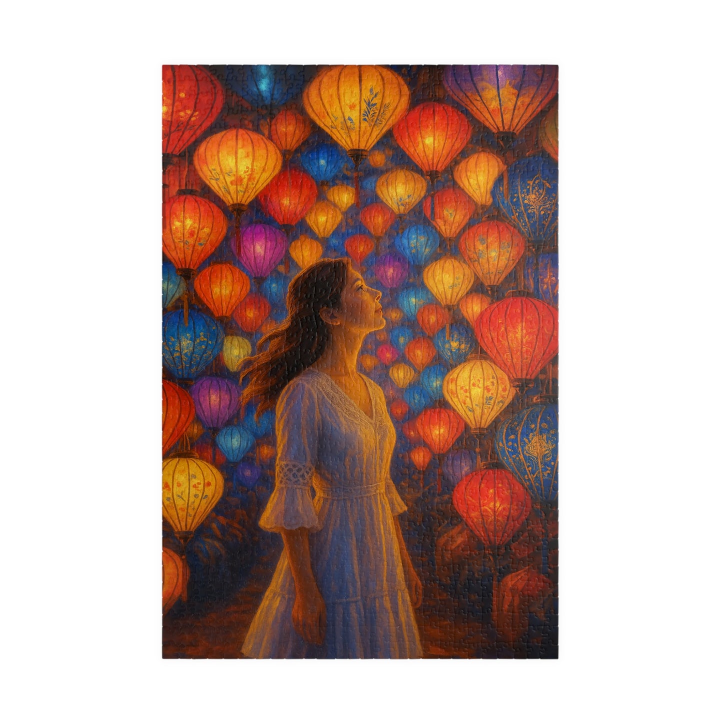 Echoes of Color: A Lantern-lit Reverie
