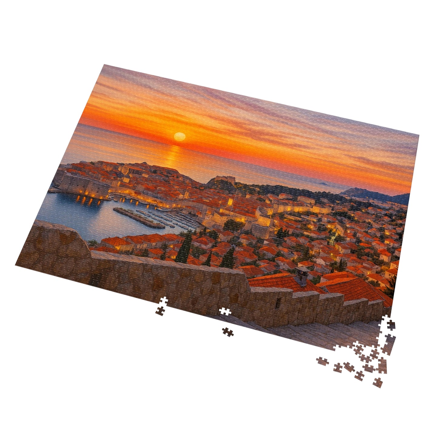 Amber Dusk Over Dubrovnik