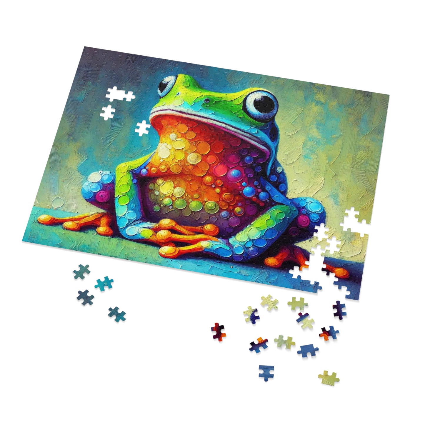 Rainbow Tree Frog: A Bubble Symphony