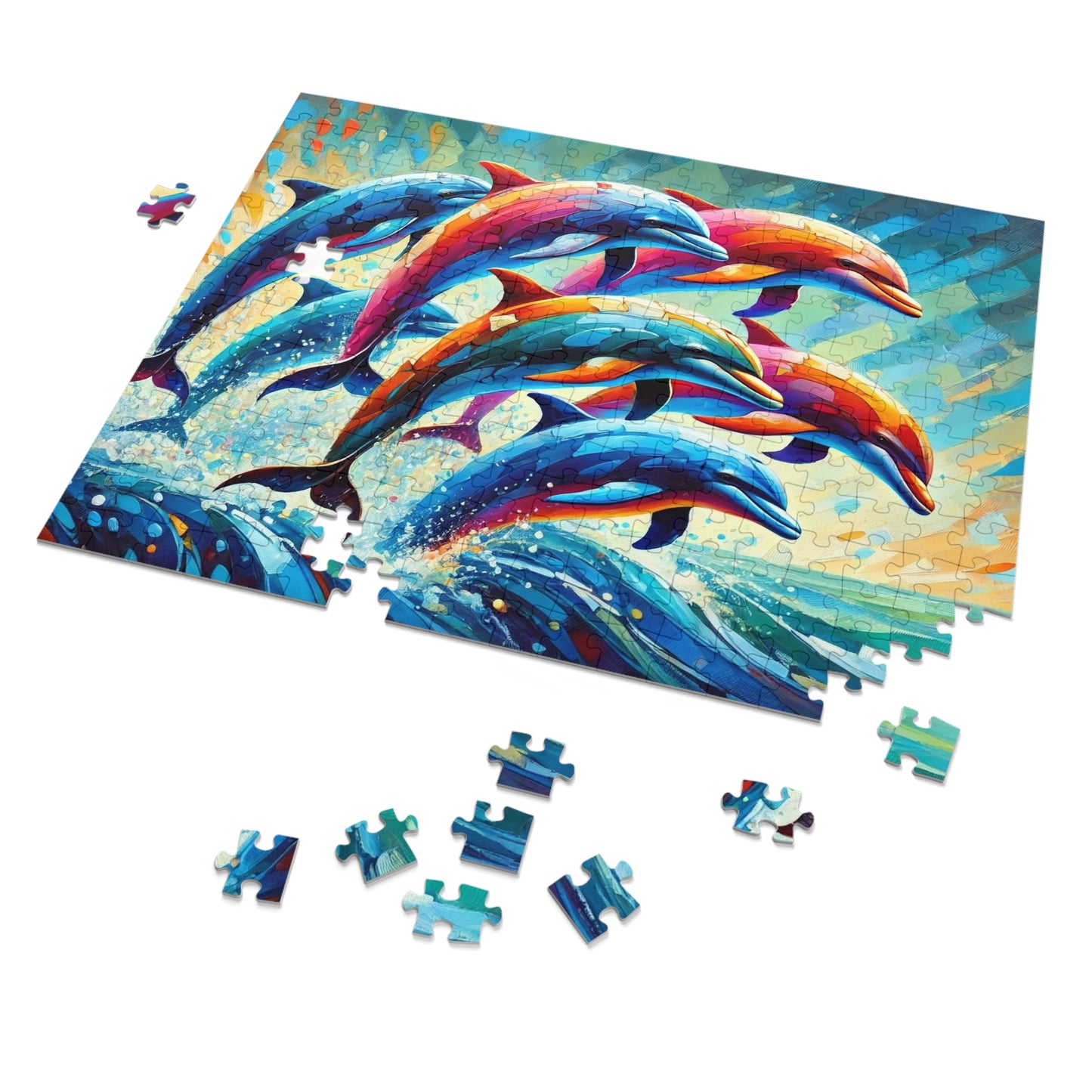 Rainbow Dolphins: A Dance of Ocean Prisma