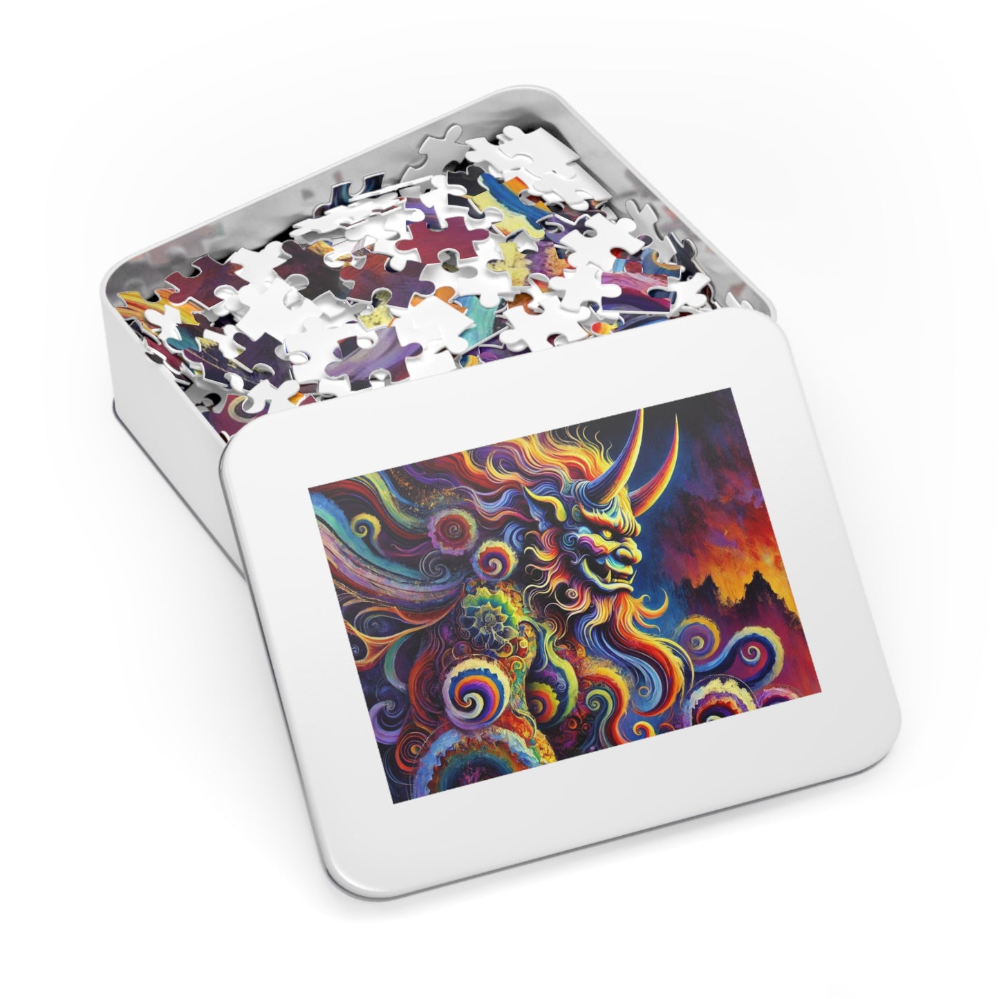 Demon's Rhapsody: A Symphony of Flames and Swirls