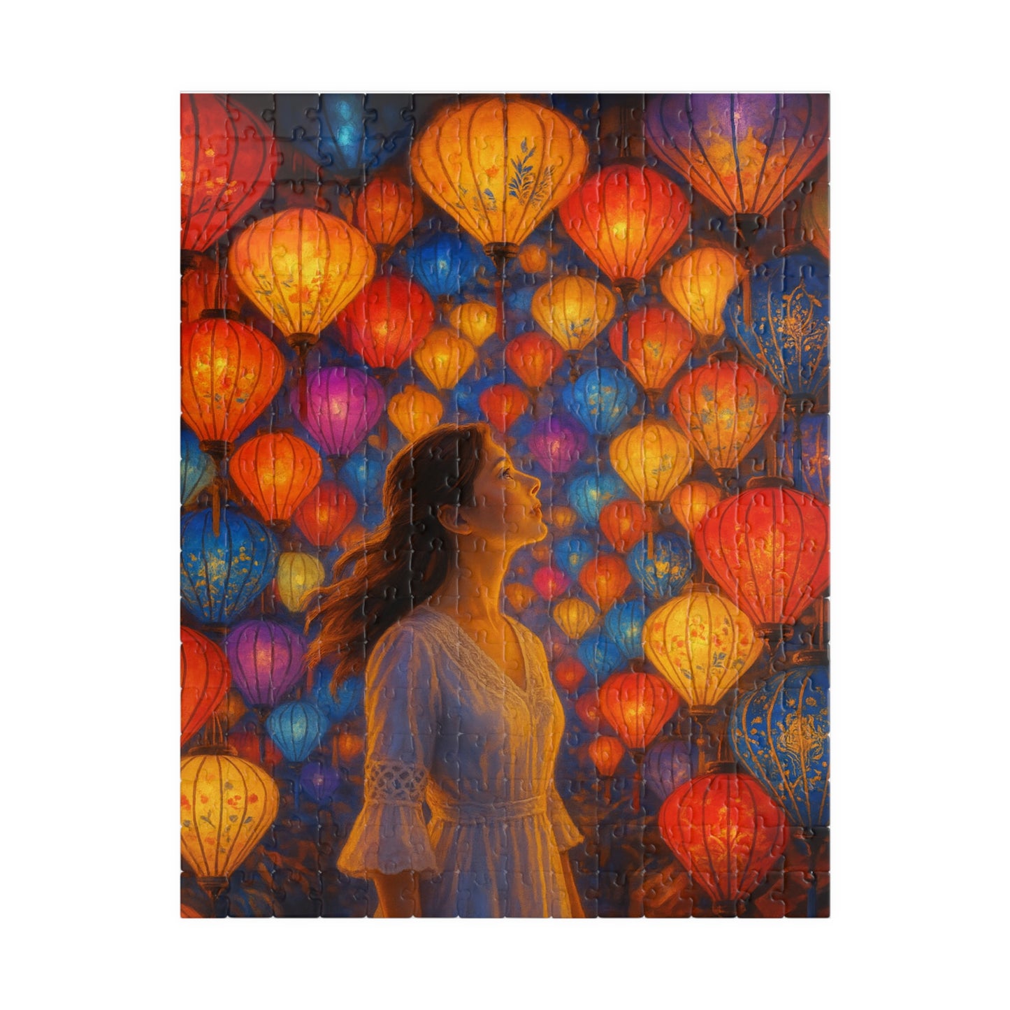 Echoes of Color: A Lantern-lit Reverie