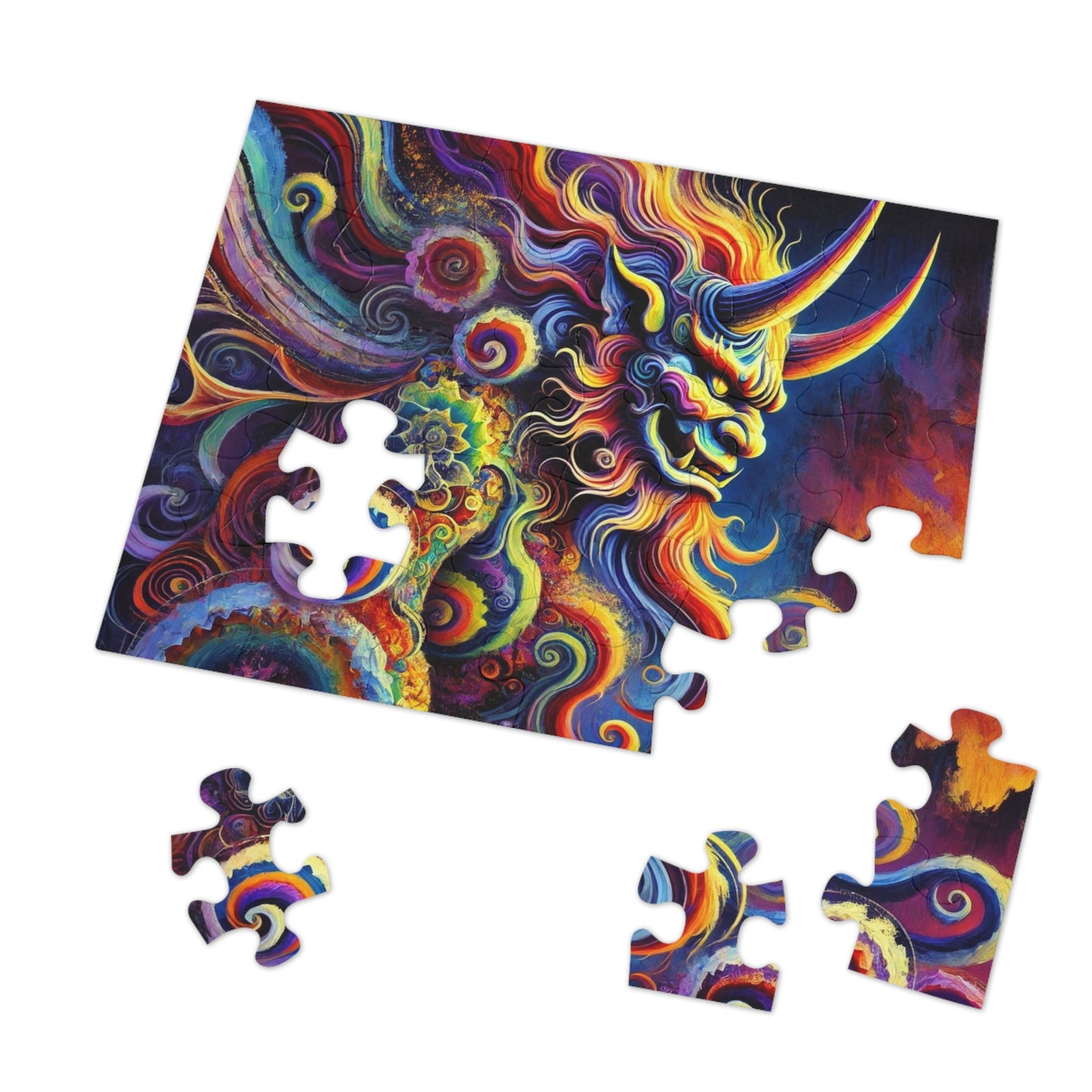 Demon's Rhapsody: A Symphony of Flames and Swirls