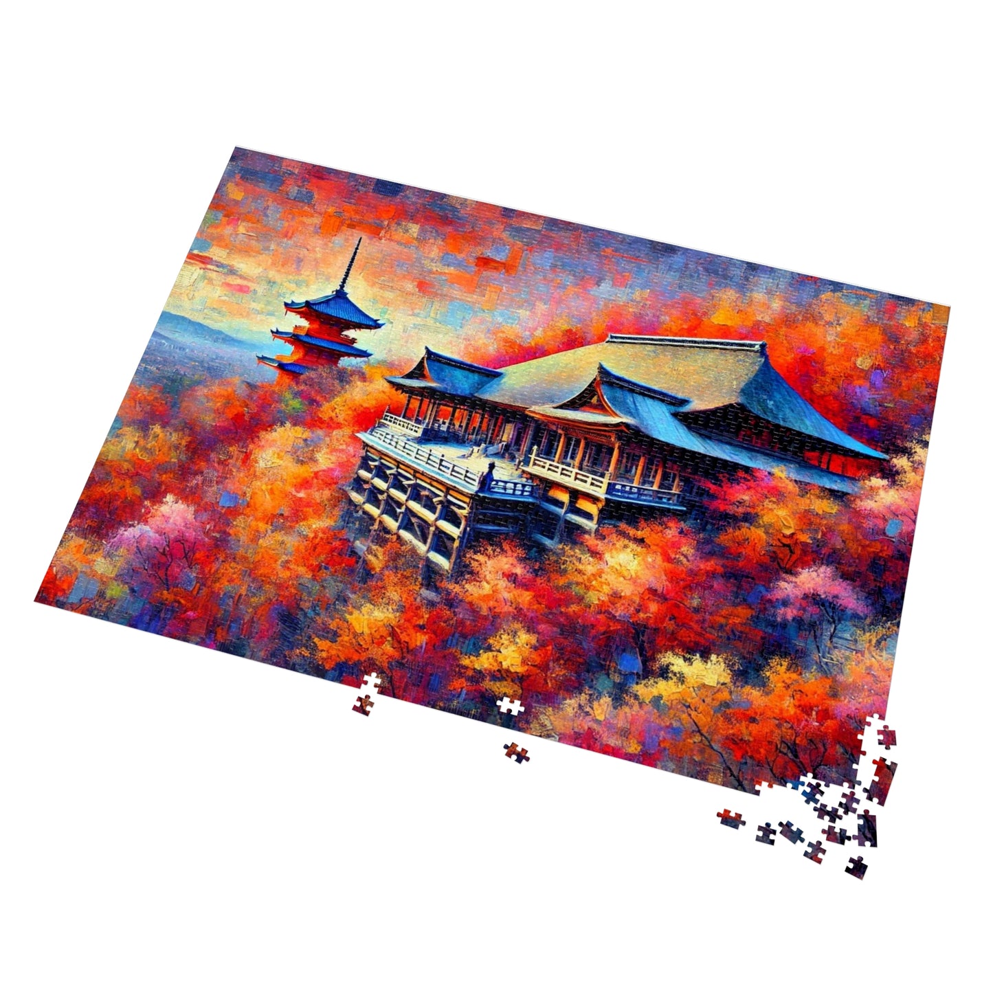 Kiyomizu Temple: Autumn's Painted Symphony