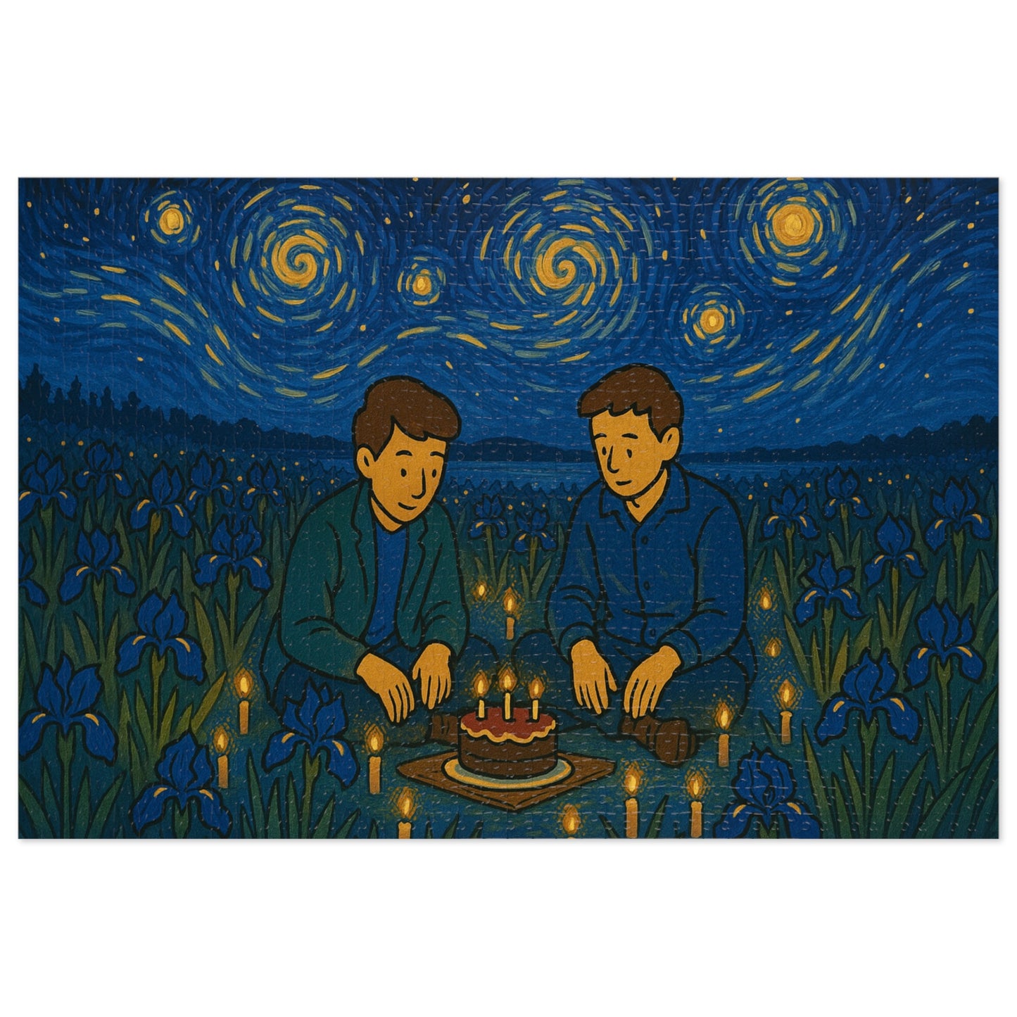 Birthday Among the Irises: A Quiet Celebration Under the Stars