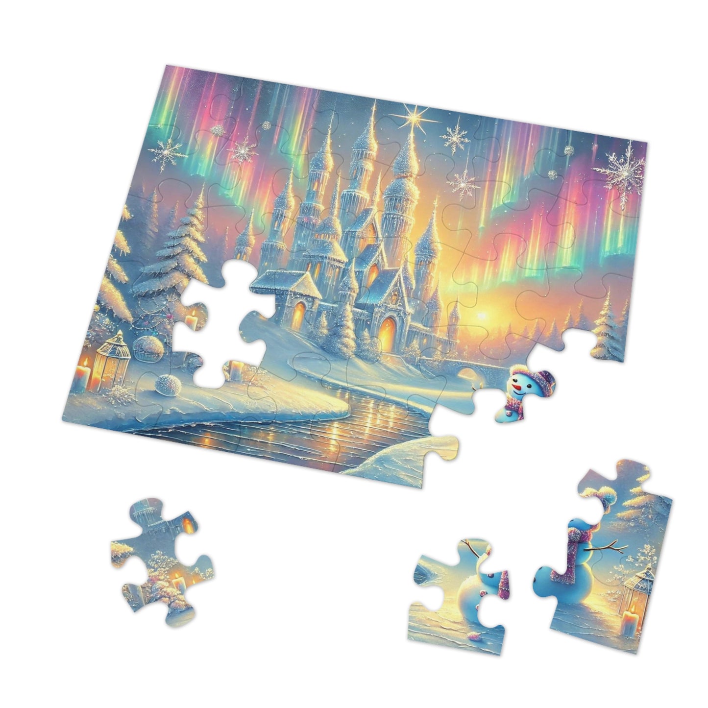 Winterlight Castle: A Puzzle of Snow, Stars, and Northern Wonder