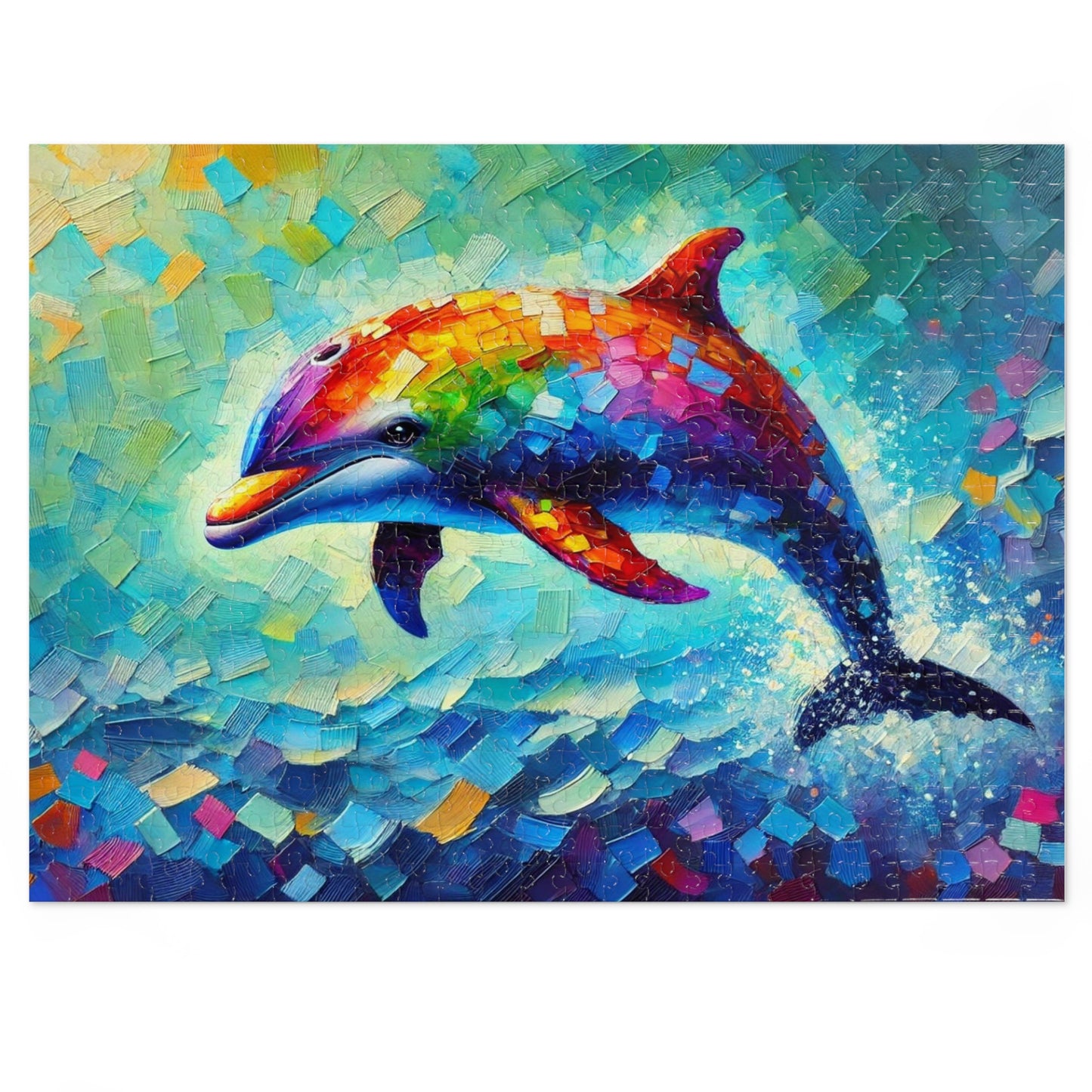 Rainbow Wave: The Joyful Leap of the Dolphin