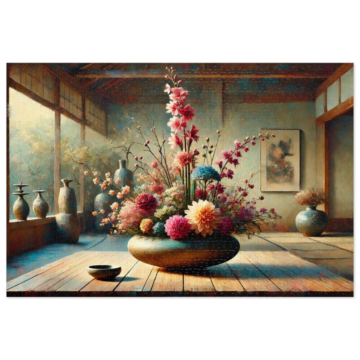 Ikebana Reverie: Harmony in Bloom – Moribana and Jiyuka Styles